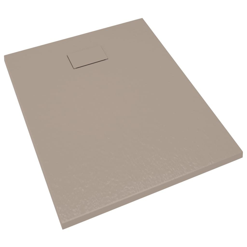 vidaXL Duschwanne Duschwanne SMC Braun 100x80 cm