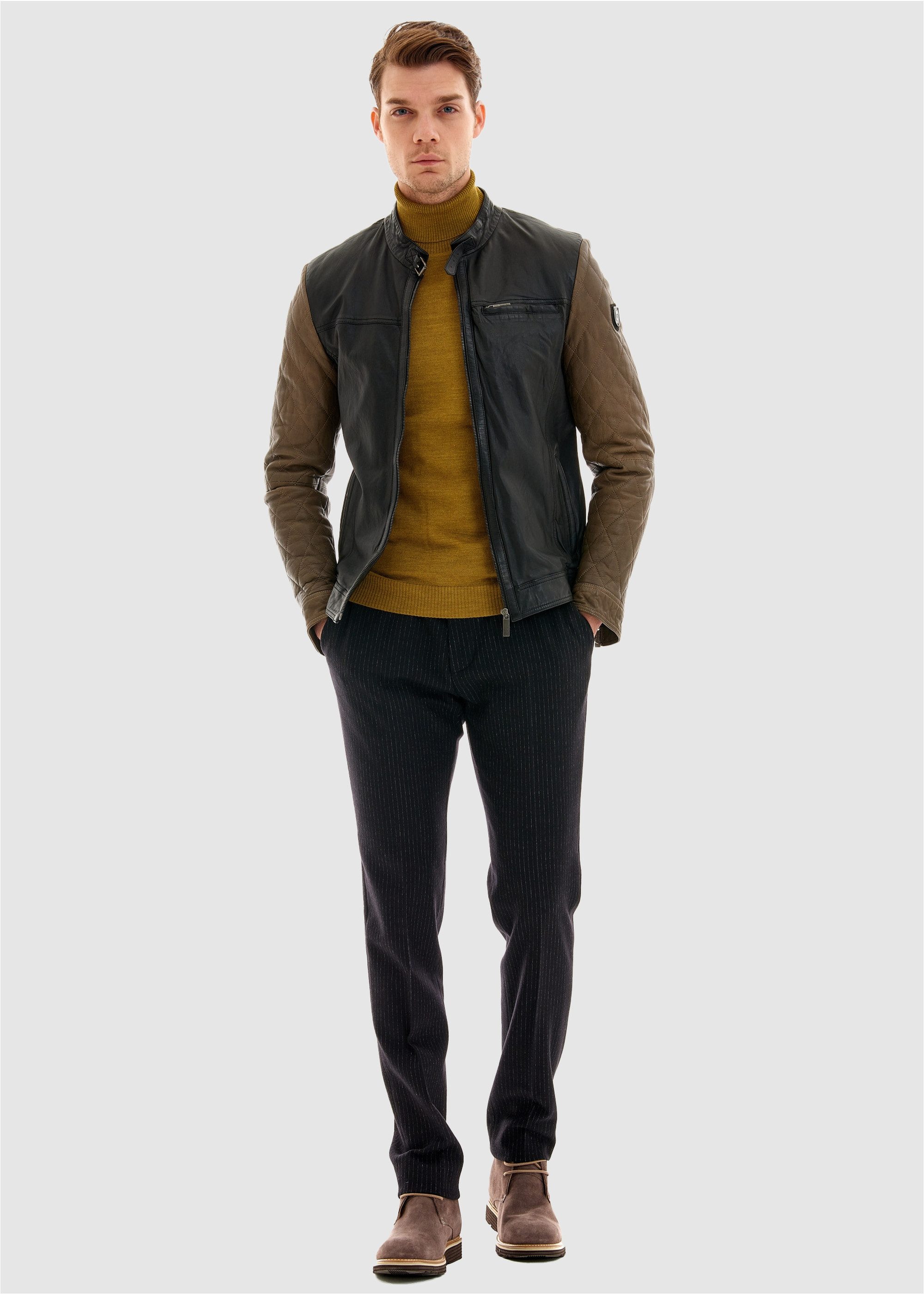 Pierre Cardin Lederjacke im modernen Look