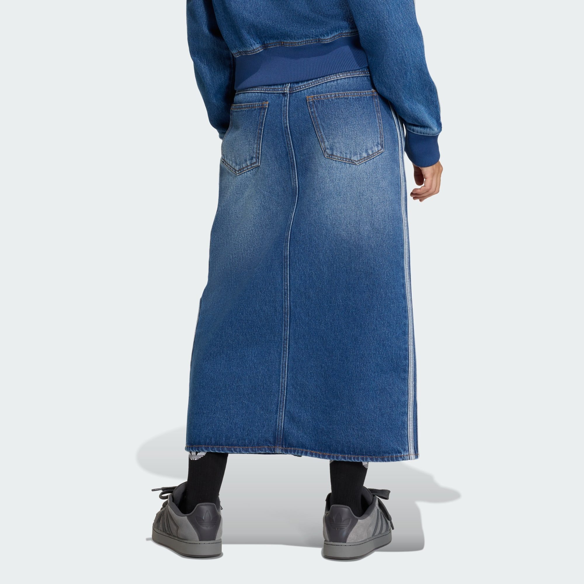 adidas Originals Jeansrock 3-STREIFEN JEANS-BLEISTIFTROCK (1-tlg)