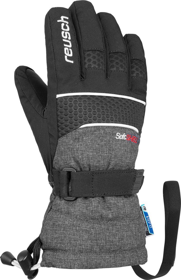 in Connor Junior R-TEX grau-schwarz Schnitt Skihandschuhe XT Reusch sportlichem