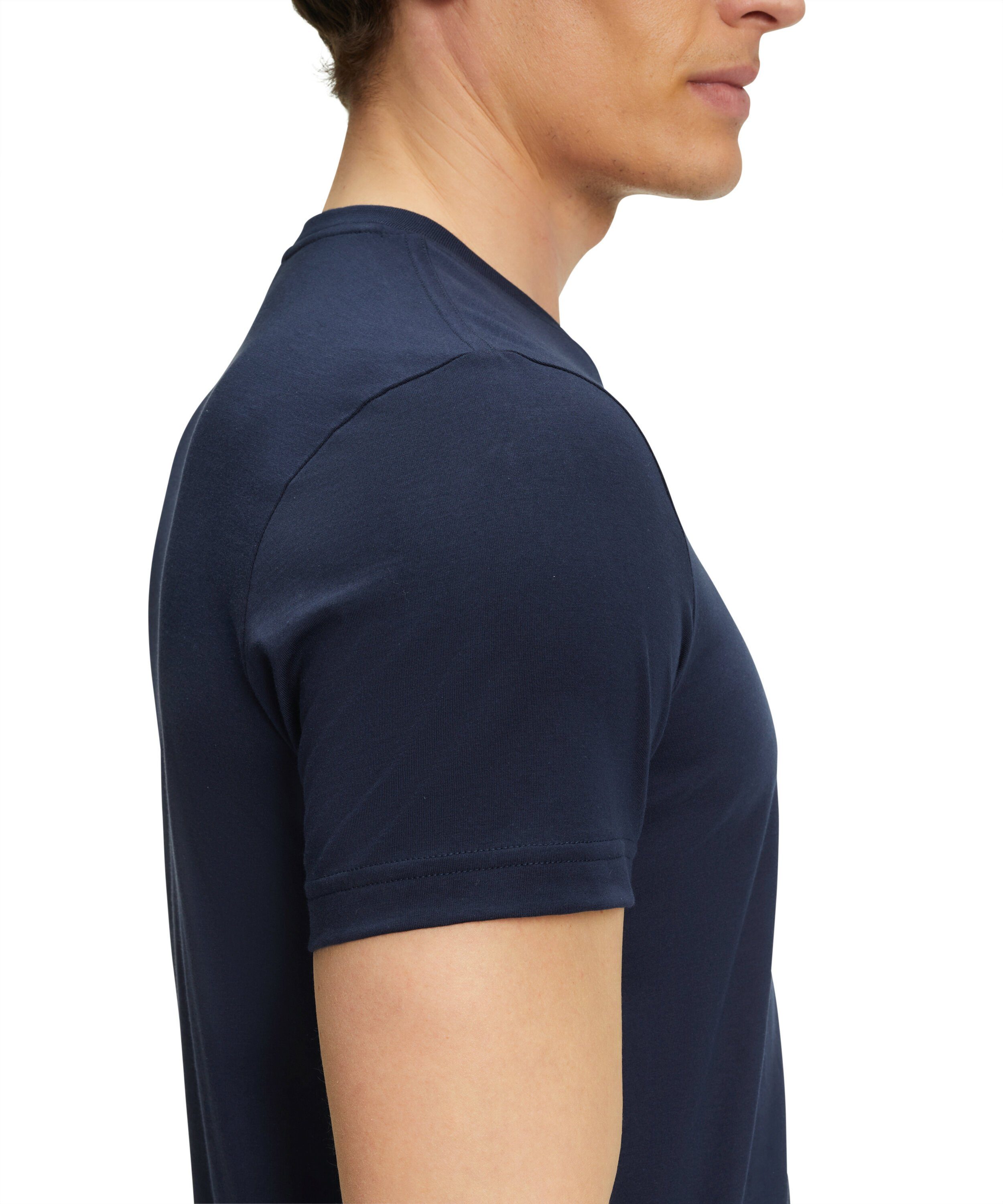 reiner aus FALKE Baumwolle space blue (6116) T-Shirt (1-tlg)