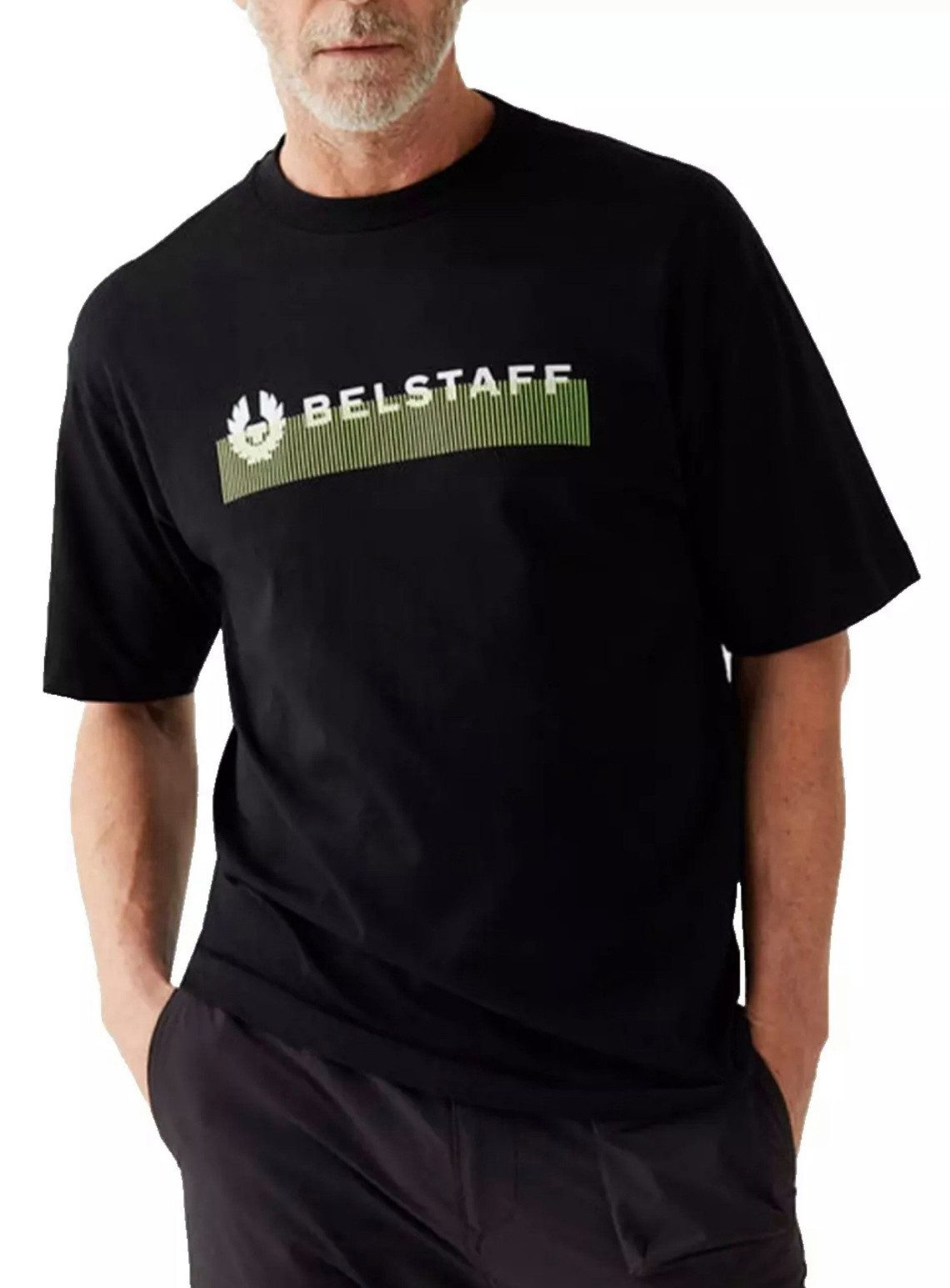 Belstaff T-Shirt England 1924 Signature Retro Phoenix Radio Moderne trifft auf ikonischen Stil