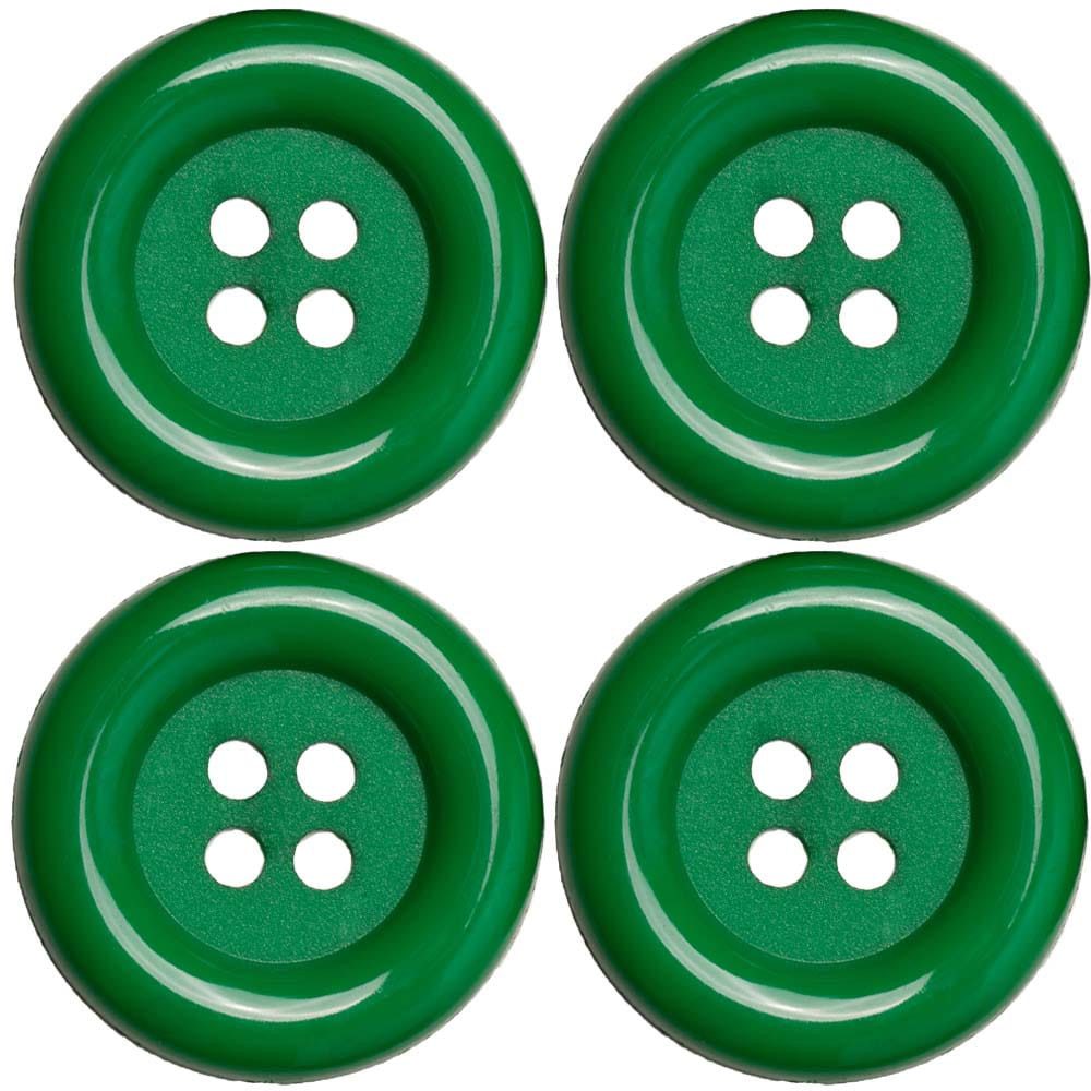Goldschmidt Kostüme Kostüm XL-Knöpfe 5cm 4 Stk grün
