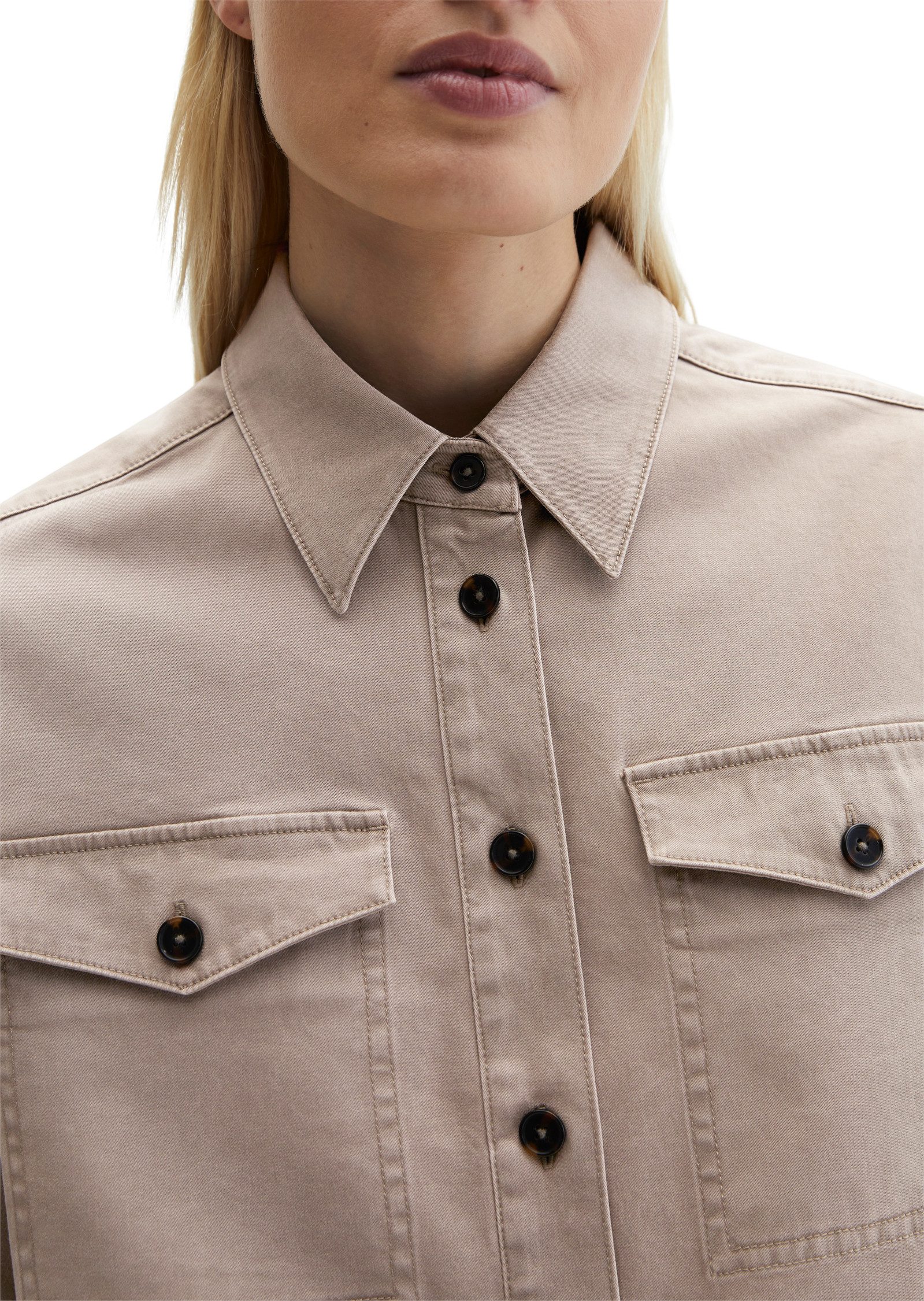 Marc O'Polo Kurzjacke aus Brushed Cotton Twill – Bild 4 von 5