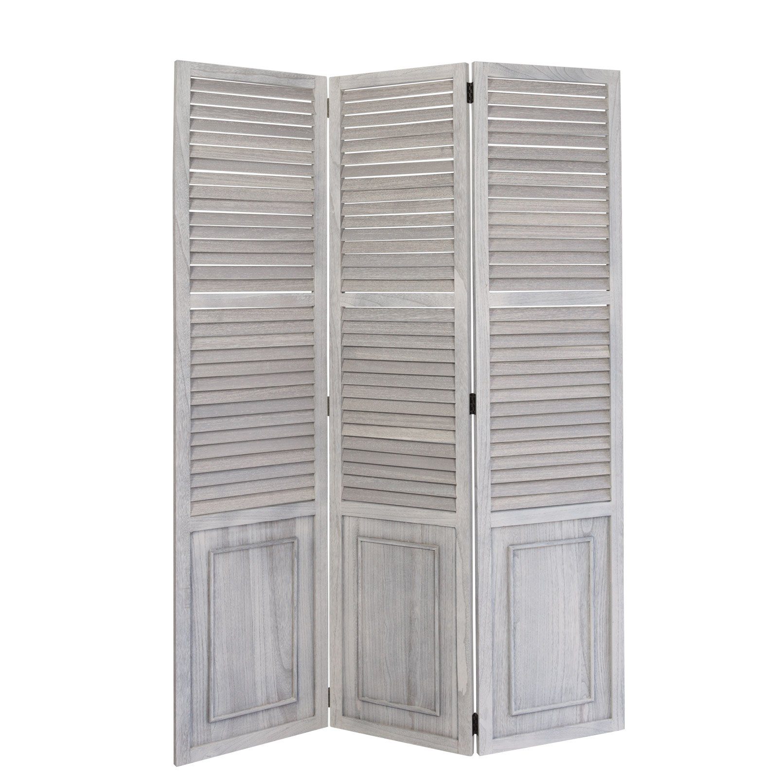 Homestyle4u Paravent, Raumteiler grau 120x170 cm OTTO