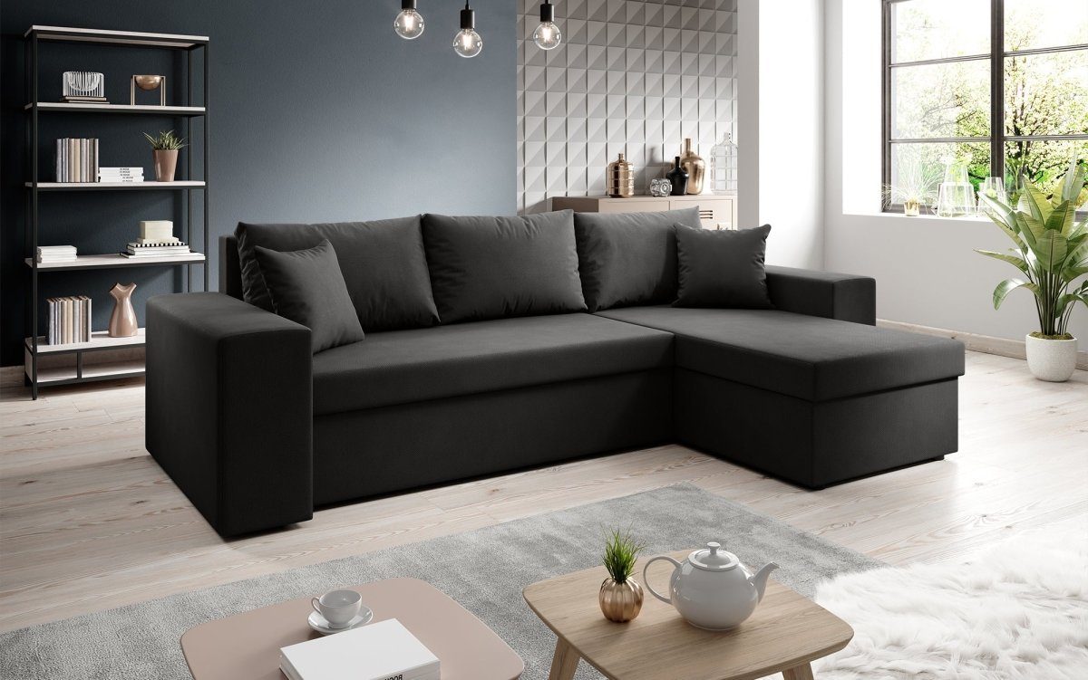 Luxusbetten24 Schlafsofa Designer Sofa Denver, mit Stauraum und Schlaffunkt günstig online kaufen