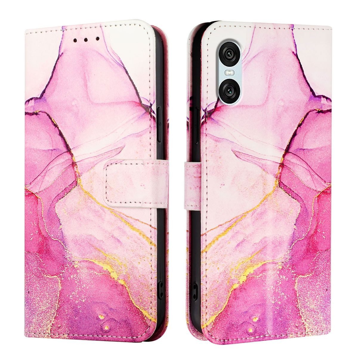 König Design Handyhülle Sony Xperia 10 VI, Schutzhülle Schutztasche Case Cover Etuis Wallet Klapptasche Bookstyle