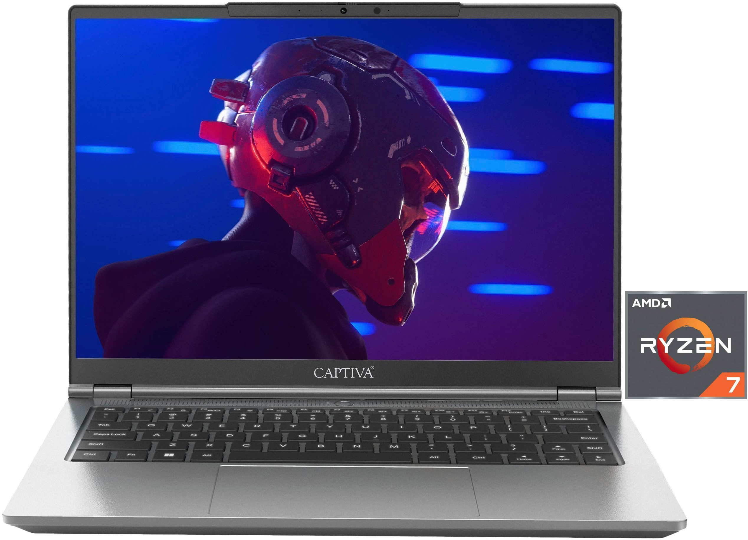 CAPTIVA Business/Office I10-1341GE Business-Notebook (35,6 cm/14 Zoll, AMD Ryzen 7 255, Radeon 780M, 16 GB, 500 GB SSD)