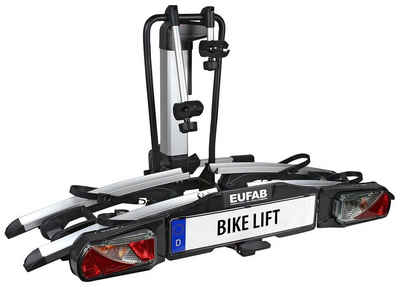 EUFAB Kupplungsfahrradträger »Bike Lift«, für max. 2 Räder, rollbar, inkl. Schutzhülle