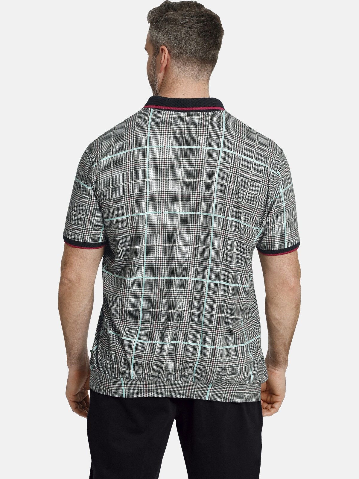 Charles Colby Poloshirt EARL STIRLING +Fit Kollektion, Hahnentritt