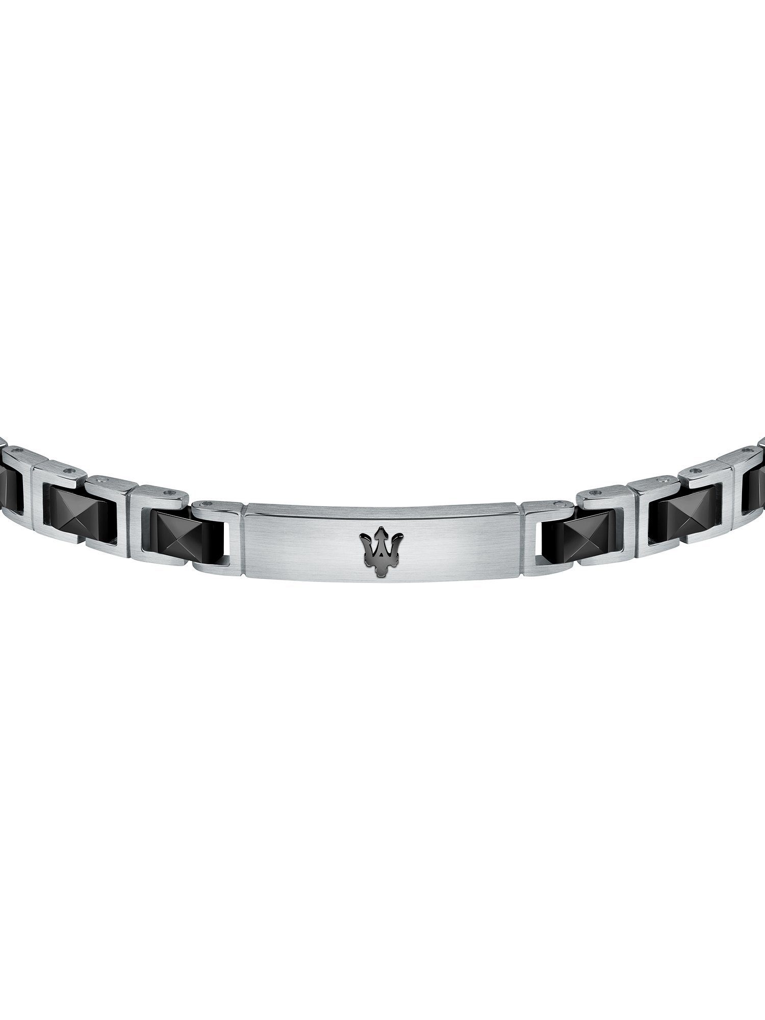 MASERATI Edelstahlarmband Maserati Herren-Armband Edelstahl, Keramik