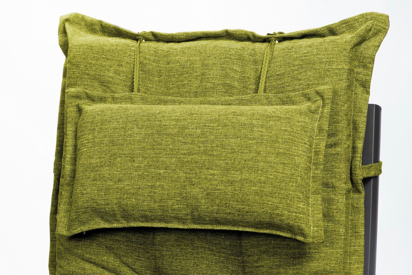 sunnypillow Hochlehnerauflage Gartenstuhlauflagen mit abnehmbarem Kopfpolster 120x50x9 cm, (2 St), Auflage Polsterauflagen UV-Lichtecht – Bild 4 von 5