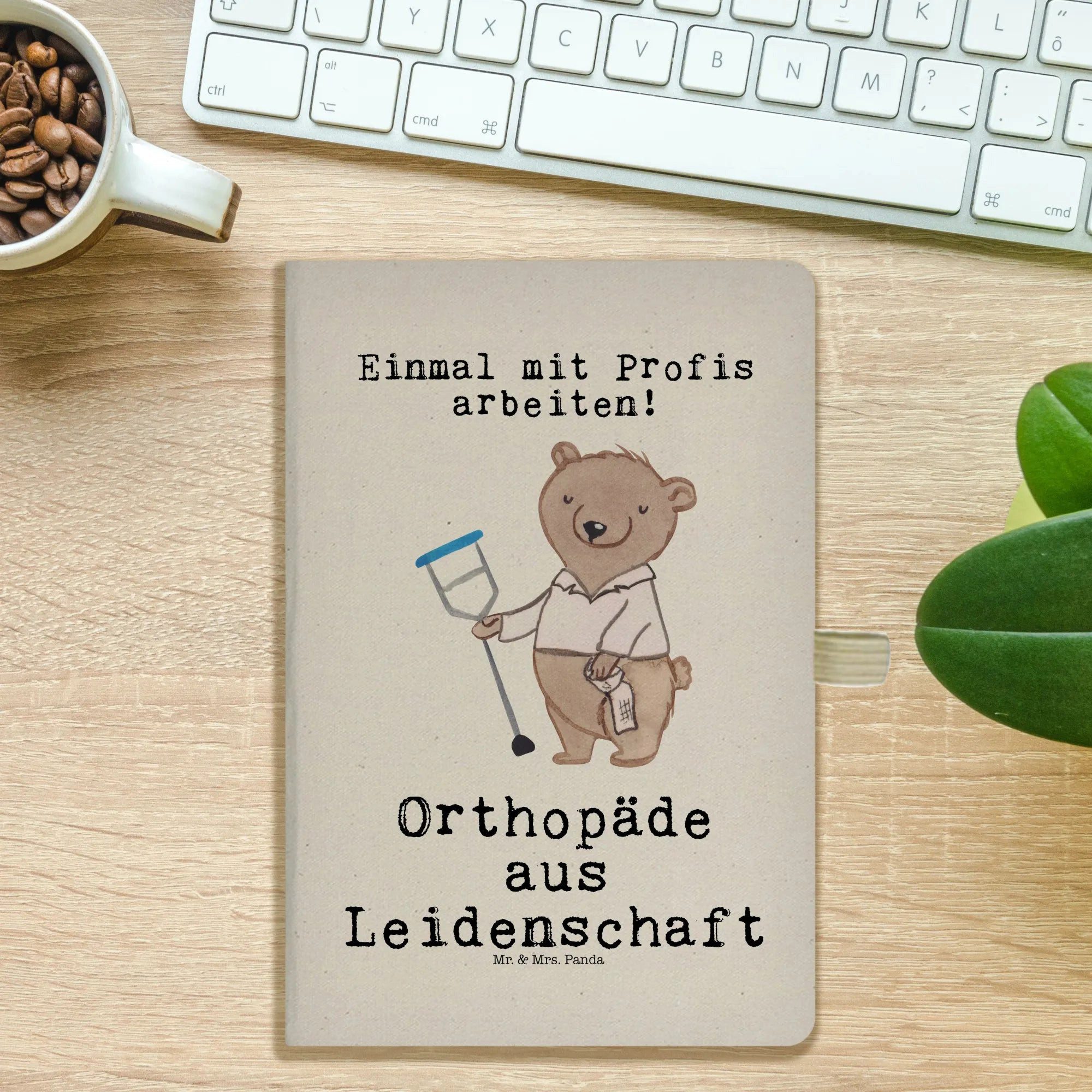 Thumbnail - Mr. & Mrs. Panda Notizbuch Orthopäde Leidenschaft - Transparent - Geschenk, A5 Notizbuch Geschen Mr. & Mrs. Panda, Kreat...