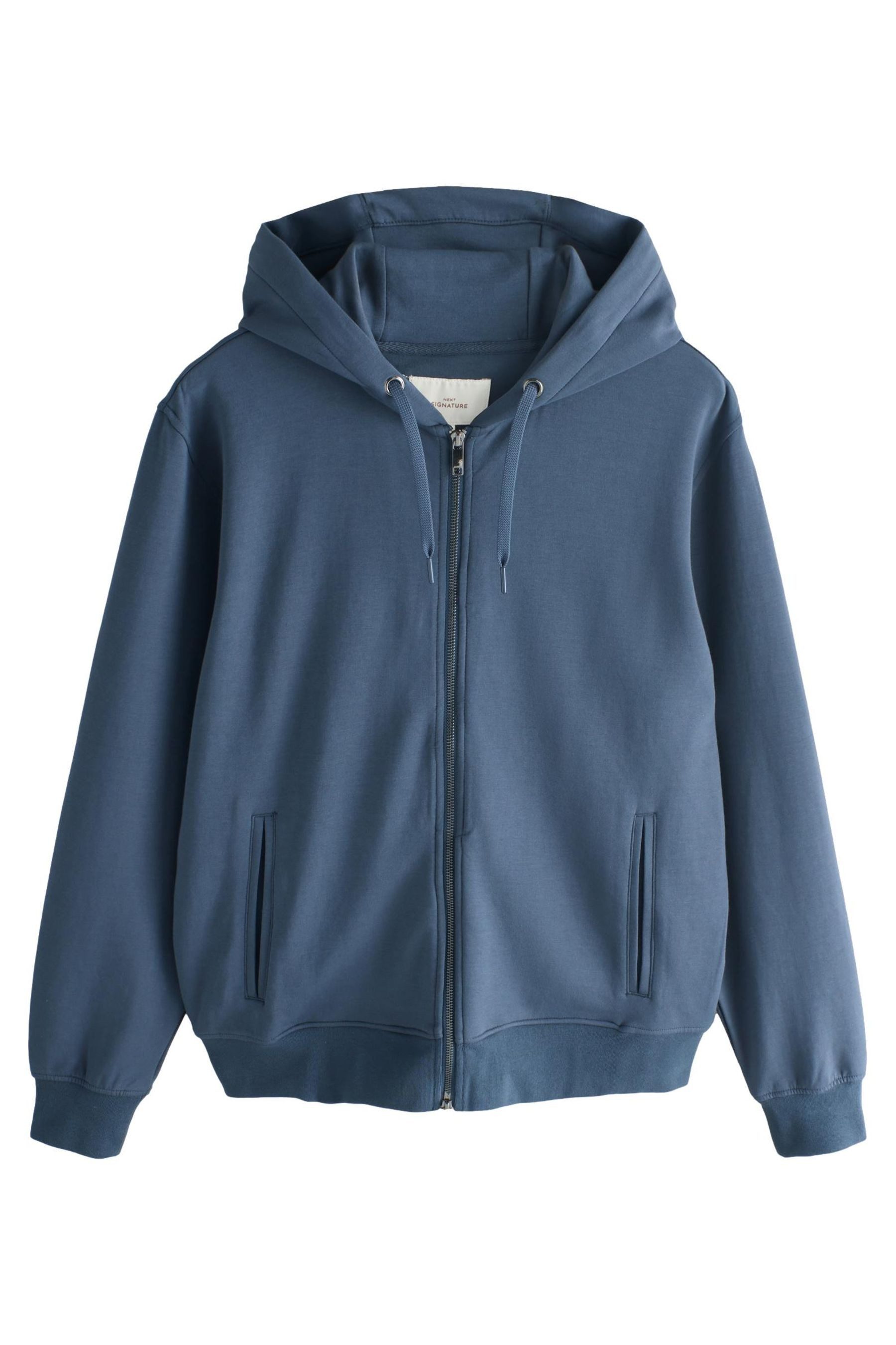 Next Sweater Kapuzenjacke aus weichem Modal mit Reißverschluss (1-tlg)