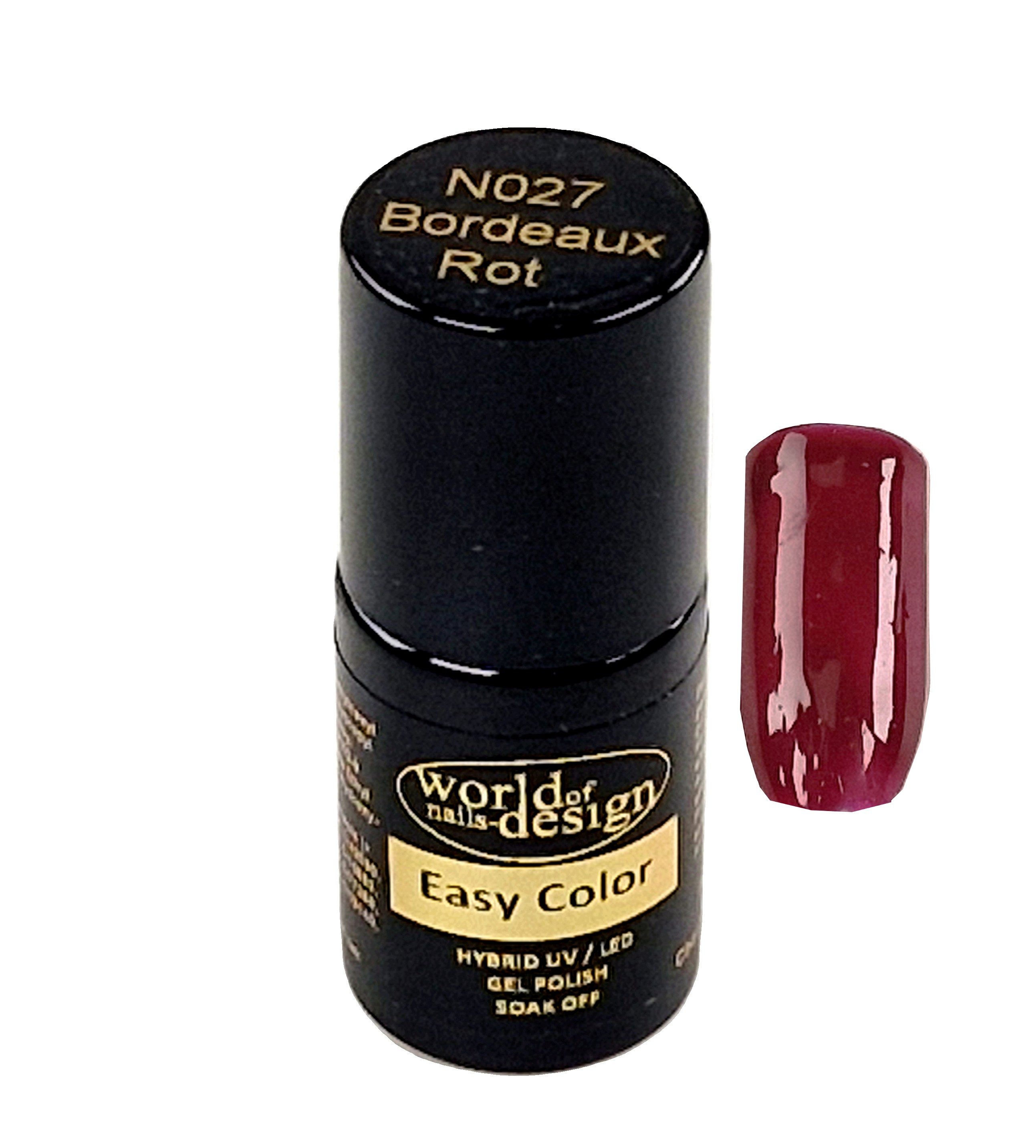 World of Nails-Design Gel-Nagellack UV/LED Hybrid-Lack, Gel-Lack, Gel Polish Easy Color, viele Farben mit und ohne Glitter