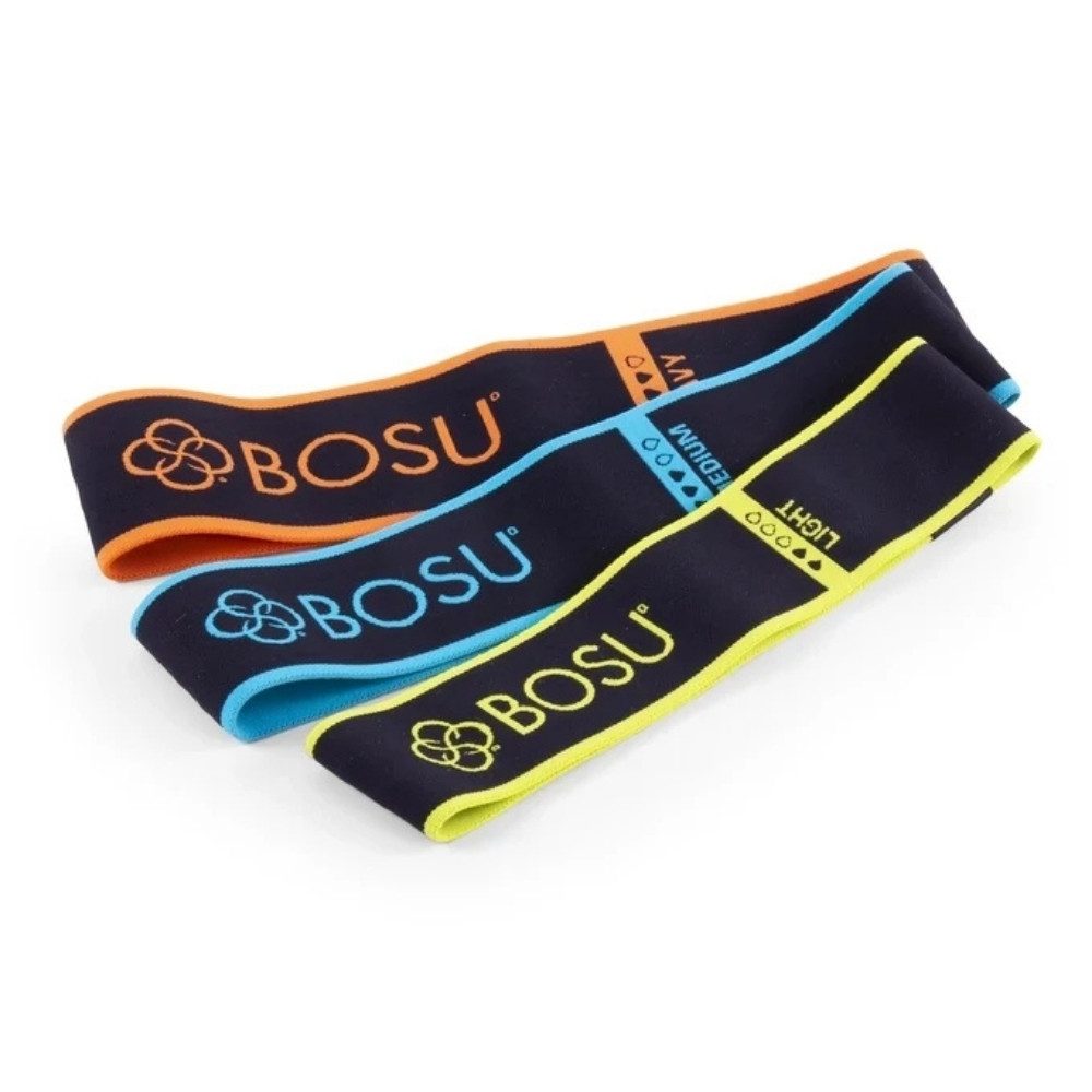 BOSU Trainingsband Bosu Fabric Resistance Band Set 3er-Set Gelb/Blau/Orange
