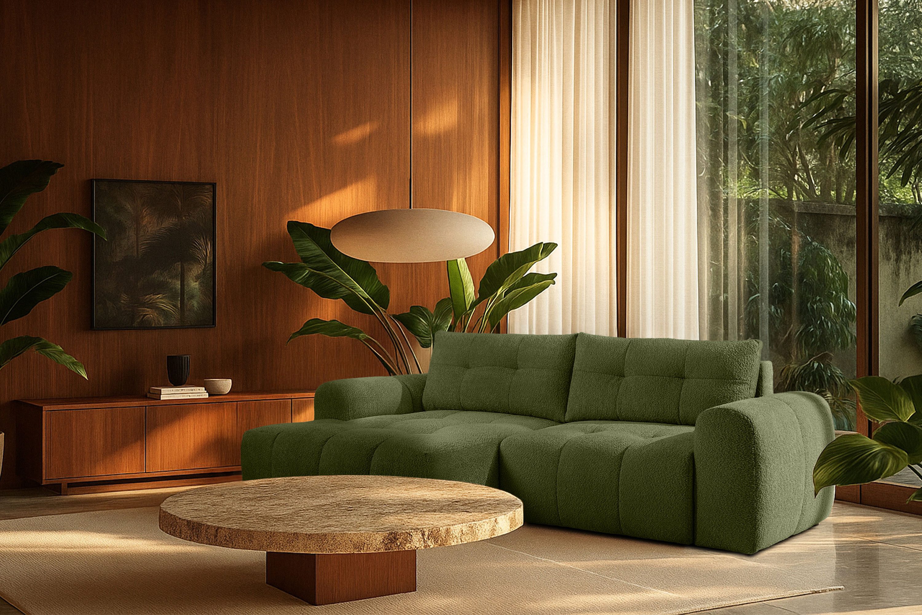 KONSIMO® Ecksofa RAVIA mit Schlaffunktion, Modern-Stil, günstig online kaufen