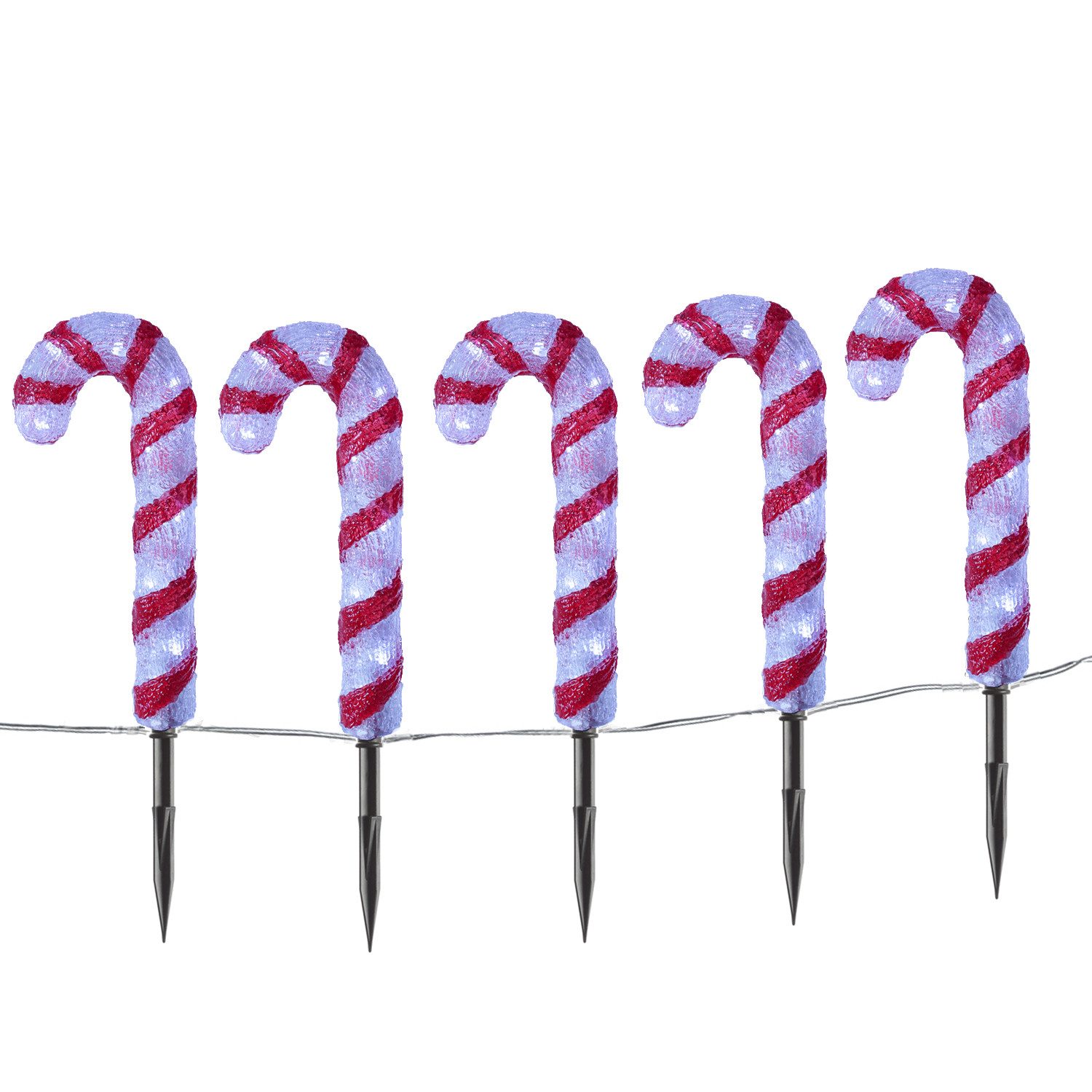 MARELIDA LED Dekoobjekt LED Zuckerstangen Candy Gartendeko Weihnachtsbeleuc günstig online kaufen