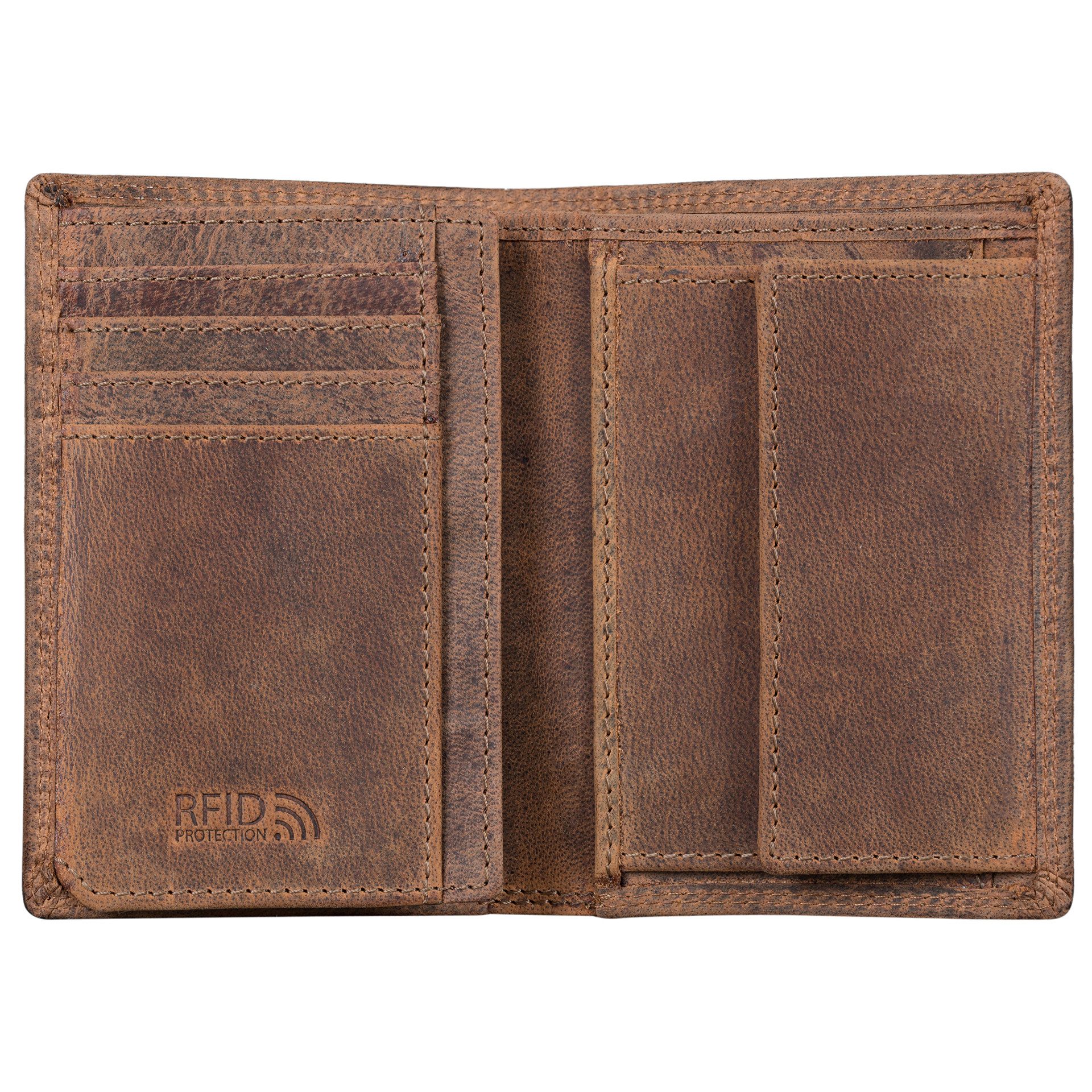 Benthill Geldbörse Herren Ledergeldbörse Geldbeutel RFID Slim Portemonnaie günstig online kaufen