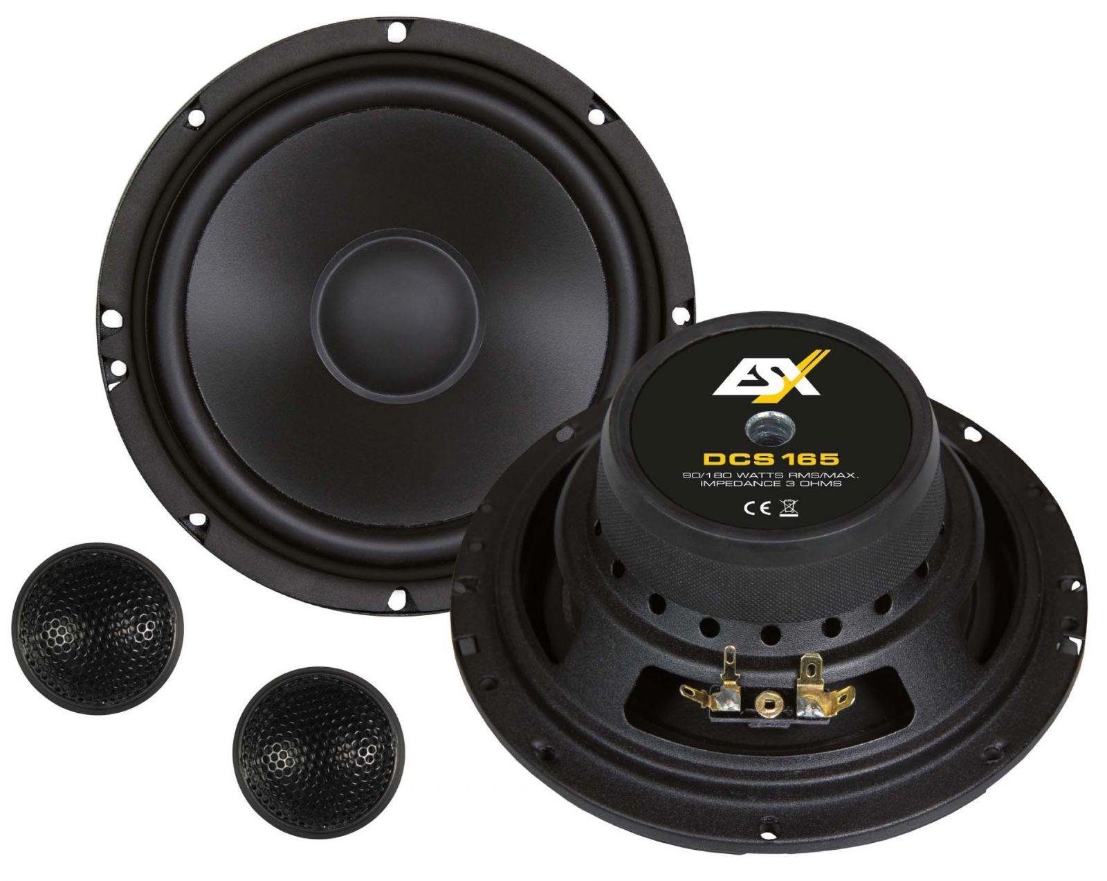 180 Auto-Lautsprecher cm Komponenten-System DCS165 Watt mit ESX 16,5