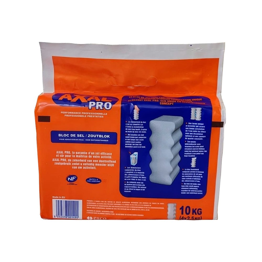 K+S Axal Pro Block 10x 4x2,5kg Regeneriersalz Salztabletten Tablettensalz Regeneriersalz