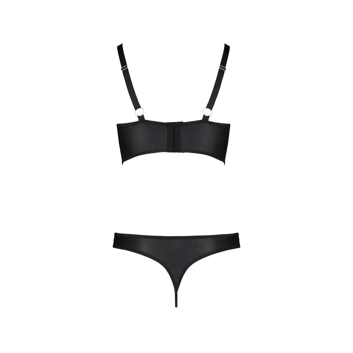 2pcs Passion-Exklusiv black Ouvert-BH set bikini PE (L/XL,S/M,XXL) Set: Malwia -