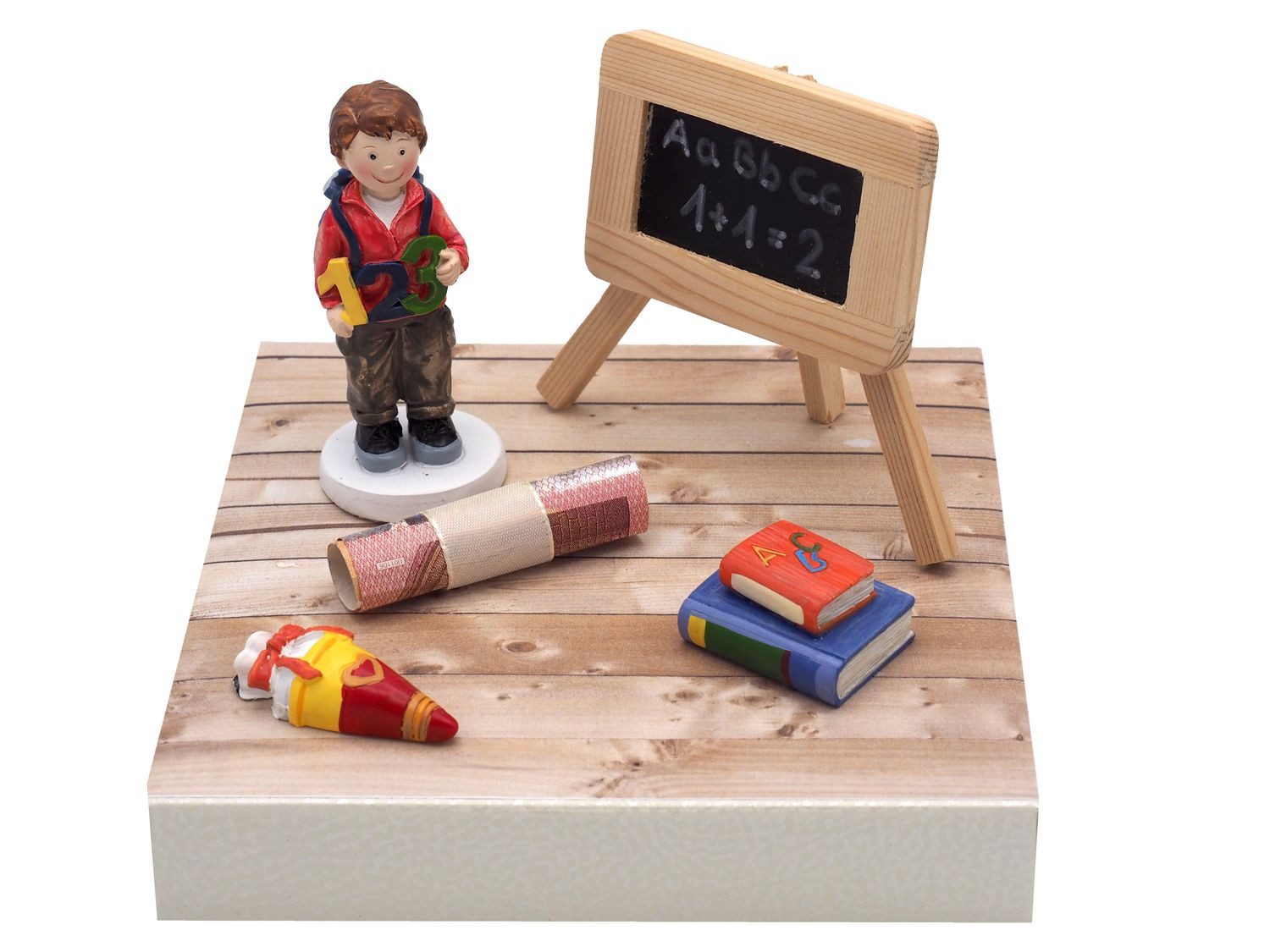 ZauberDeko Geschenkbox Geldgeschenk Verpackung Schulanfang Einschulung Junge Schultüte