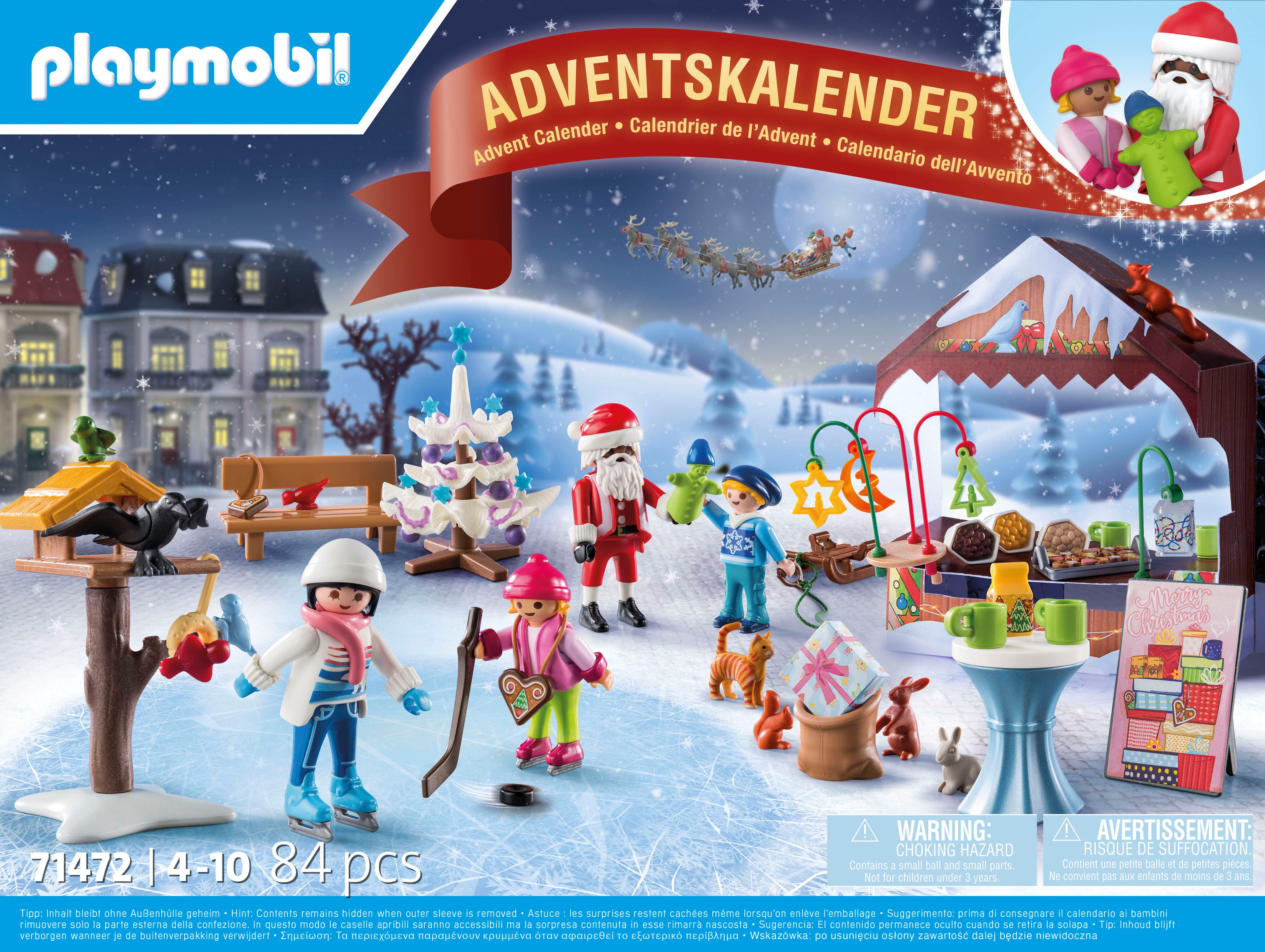 Playmobil® Адвент-календарь игрушек Spielbausteine, Ausflug auf den Weihnachtsmarkt (71472), Made in Europe