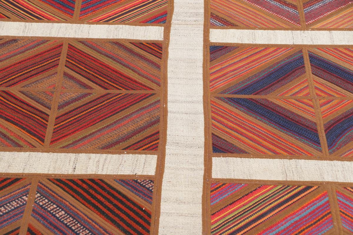 Orientteppich Kelim mm Handgewebter rechteckig, Höhe: Orientteppich Nain Trading, 4 149x203 / Patchwork Perserteppich