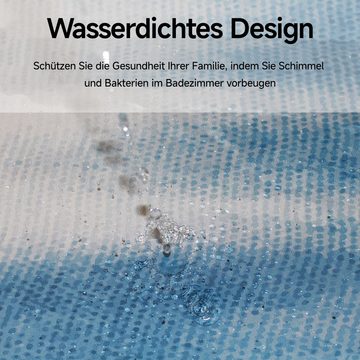 Caterize Duschvorhang Blauer Farbverlauf Duschvorhänge Anti- schimmel und wasserdicht Breite 120 cm (1-tlg)