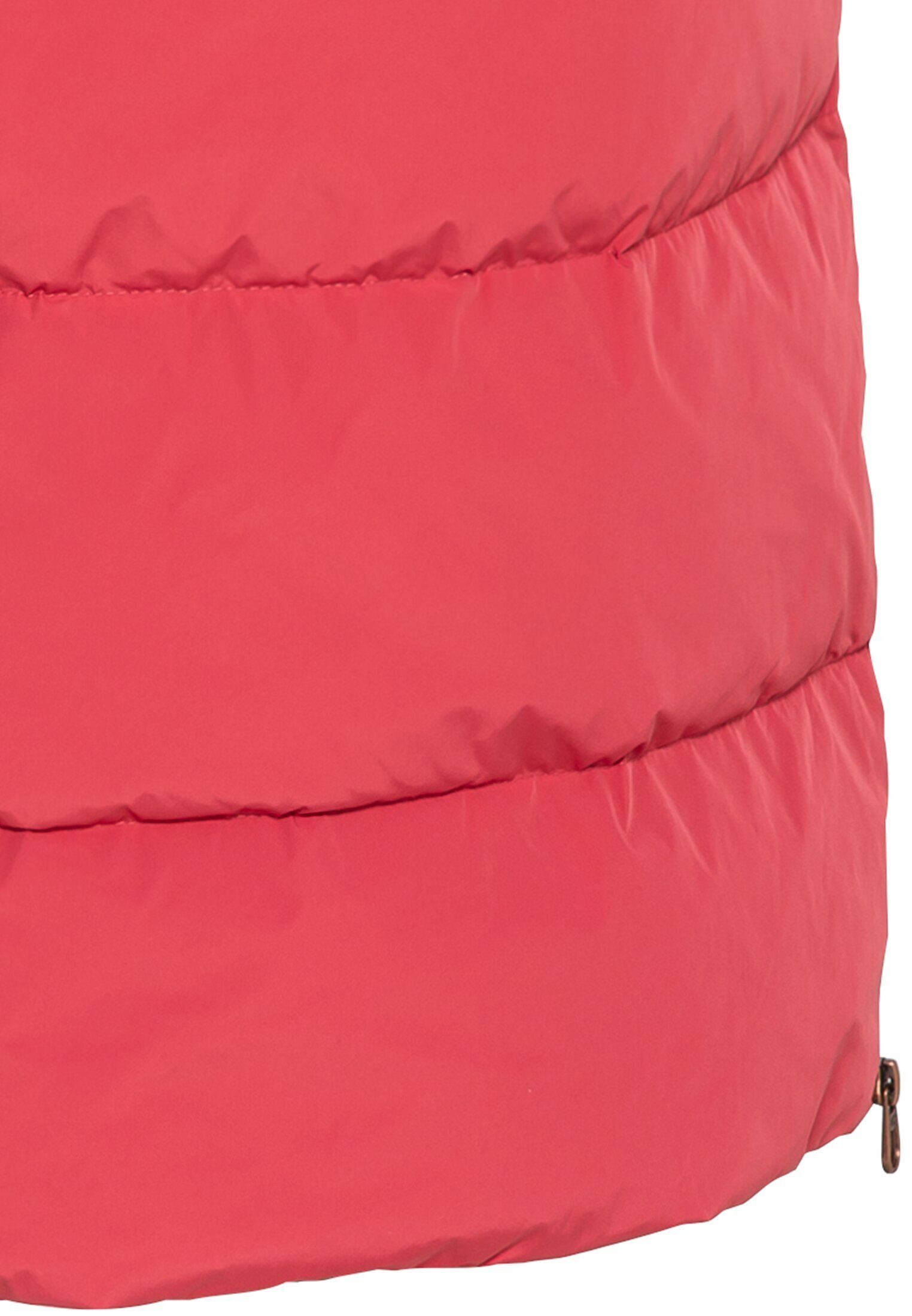 camel active Steppmantel Polyester Steppjacke aus Pink recyceltem