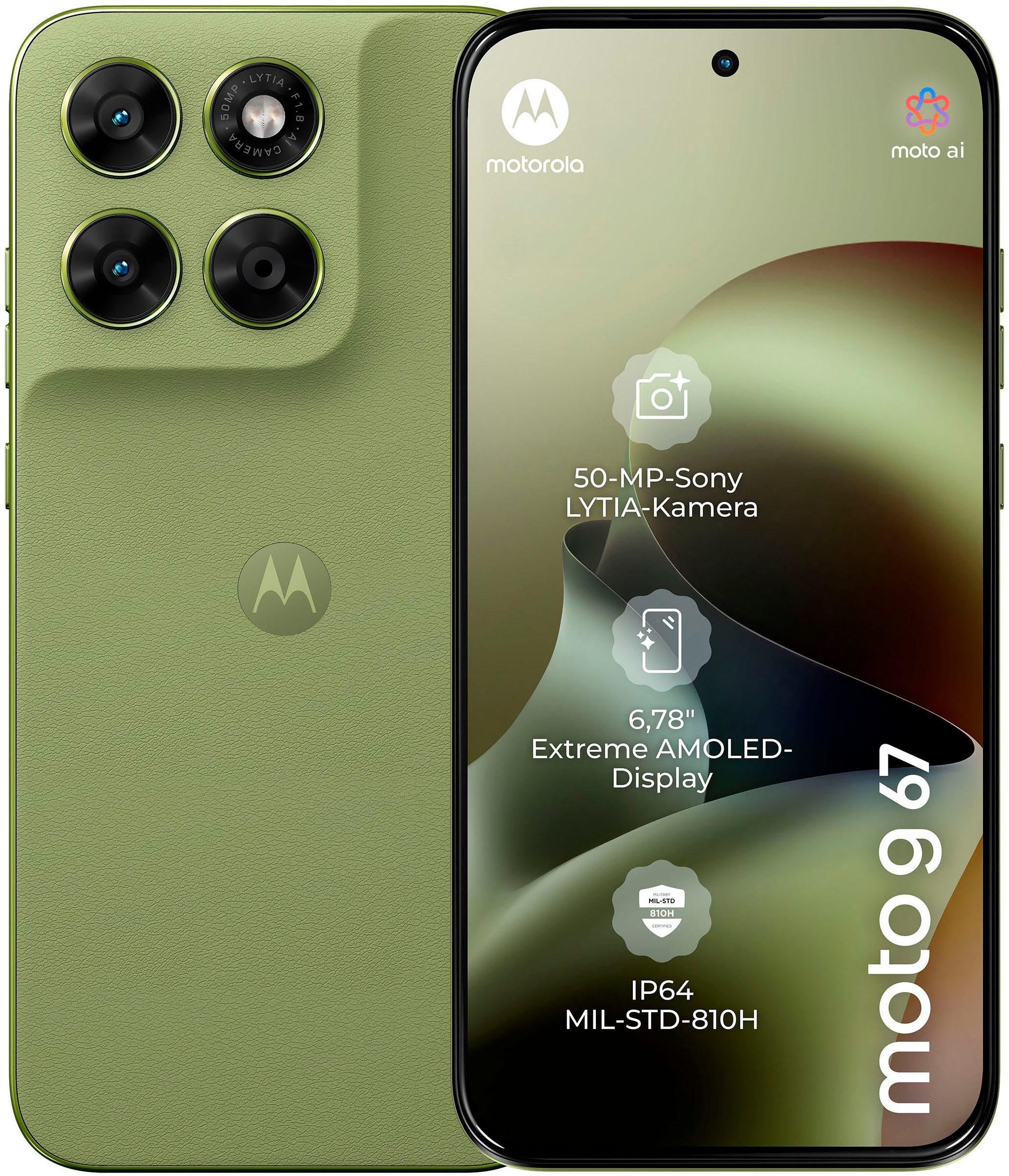 Motorola moto g67 Smartphone (17,22 cm/6,78 Zoll, 256 GB Speicherplatz, 50 MP Kamera)