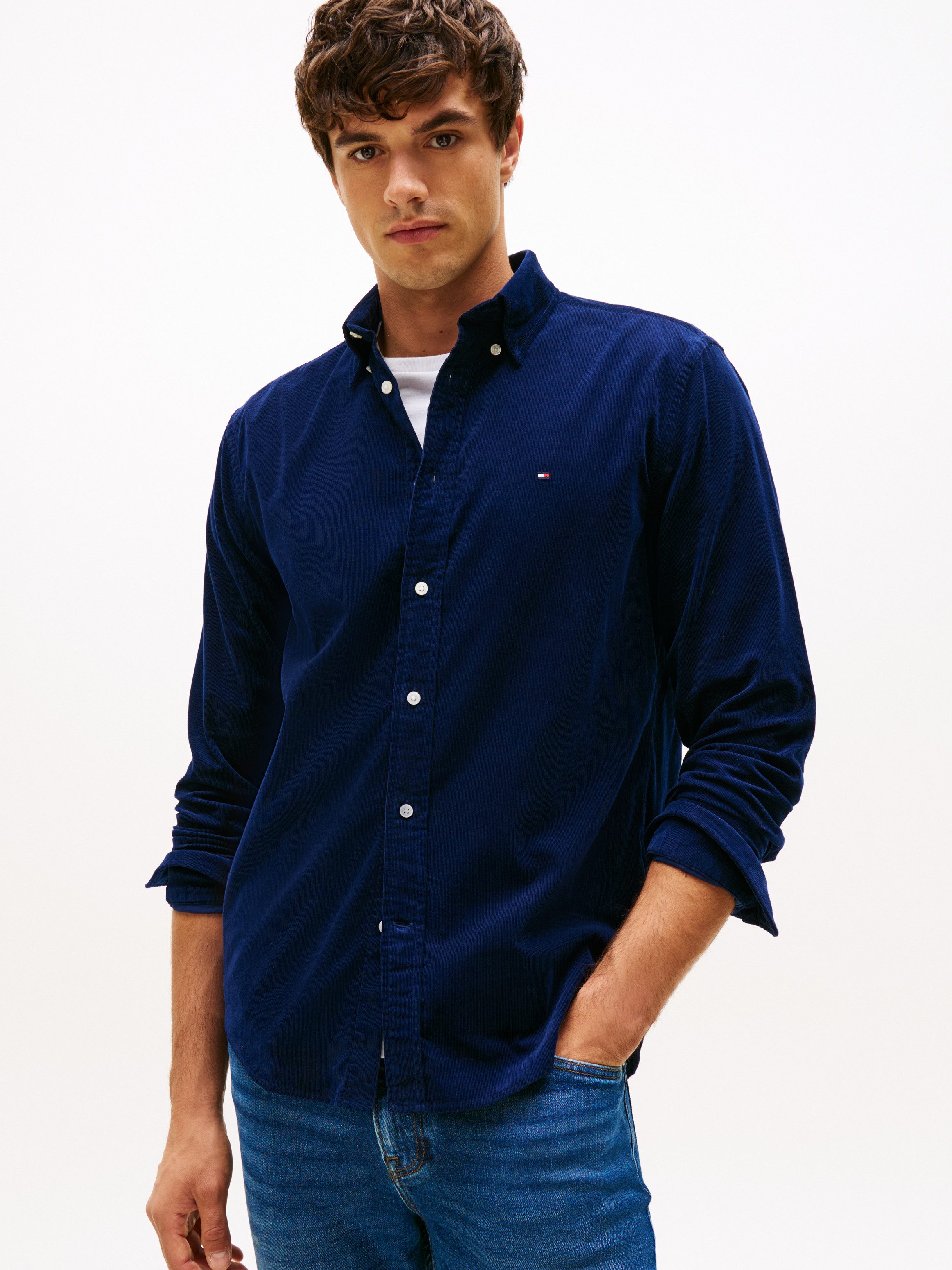 Tommy Hilfiger Langarmhemd SOLID CORDUROY SHIRT günstig online kaufen