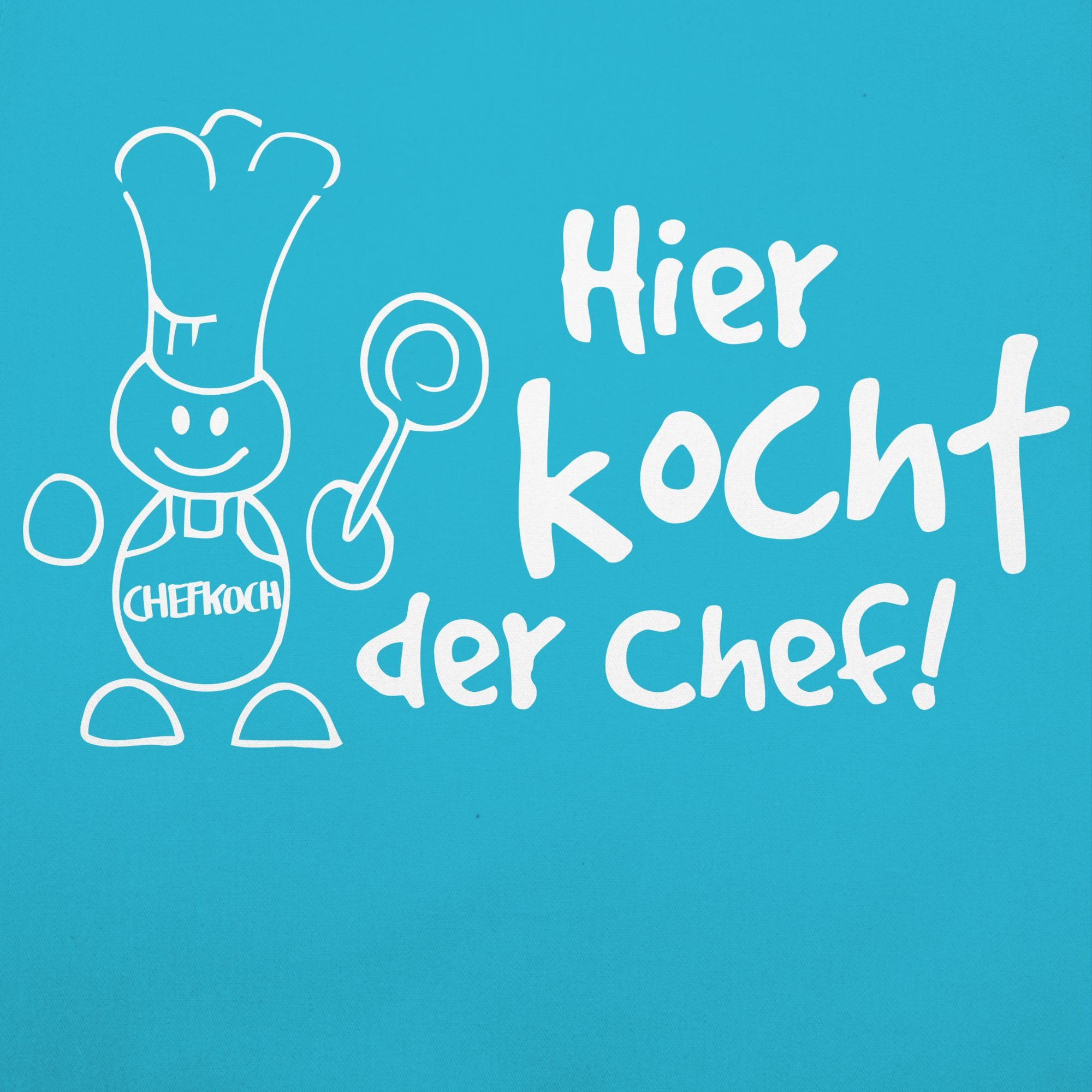 Shirtracer Kochschürze Hier kocht der Chef, (1-tlg), Statement