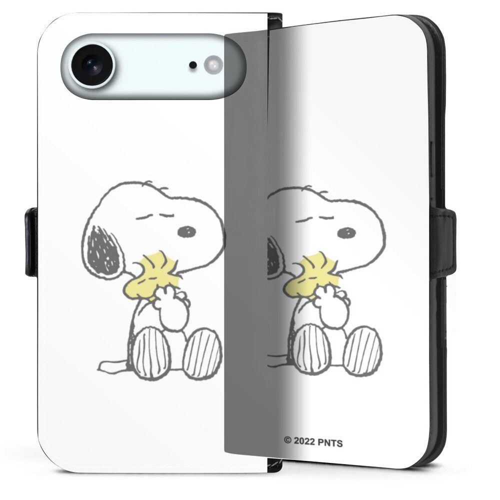 DeinDesign Handyhülle Peanuts Snoopy Liebe Snoopy And Woodstock Cuddling, Apple iPhone Air Hülle Handy Flip Case Wallet Cover Handytasche Leder