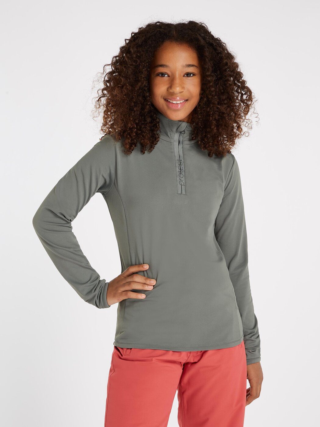 Protest Rollkragenpullover FABRIZOY JR 1/4 zip top 475 Mistygreen
