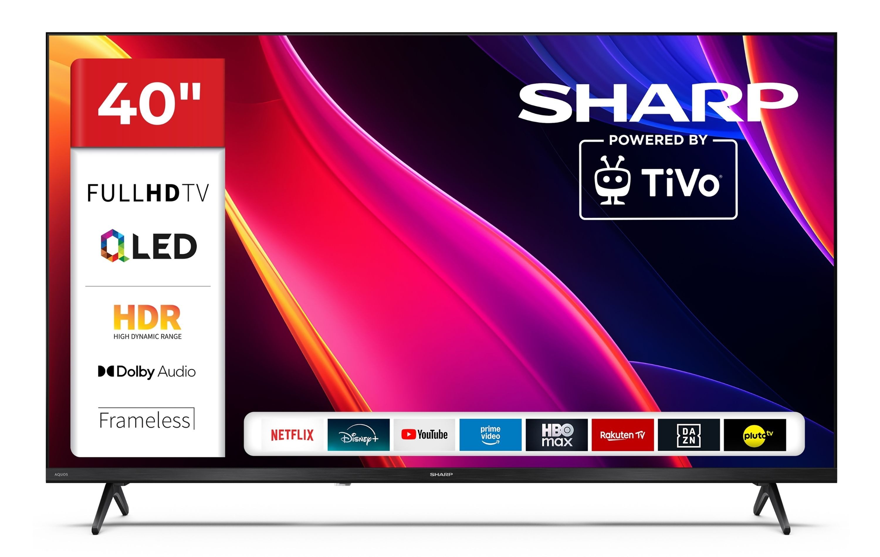 Sharp 40HE3745E QLED-Fernseher (101 cm/40 Zoll, Full HD, Smart TV powered by TiVo, Smart TV powered by TiVo, HDR, Triple-Tuner)