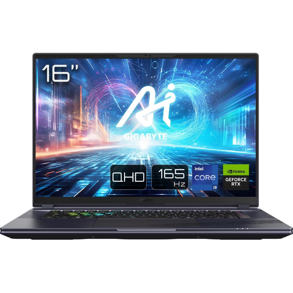 Gigabyte AORUS 16X ASG Gaming-Notebook (40.64 cm/16 Zoll, Intel Core i9 14900HX, RTX 4070, 2000 GB SSD)