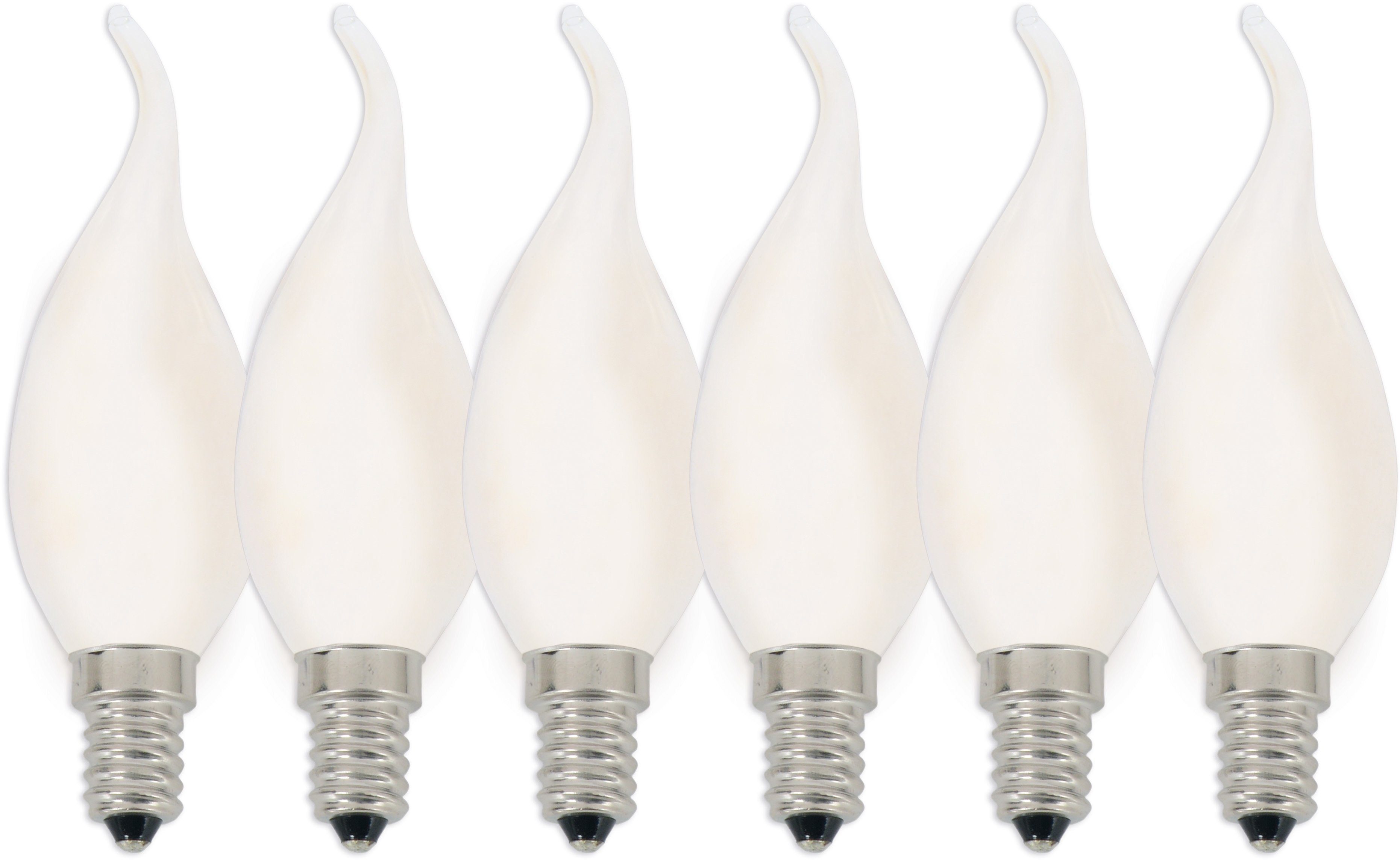 Näve LED-Leuchtmittel E14 Kerzenform 3,8 W 480 lm 6er Set 12,3 x 35 cm (H x günstig online kaufen