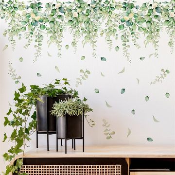 Rouemi Wandtattoo Schmetterlingsblütentapete, dekorative Wandabziehbilder Wohnzimmer