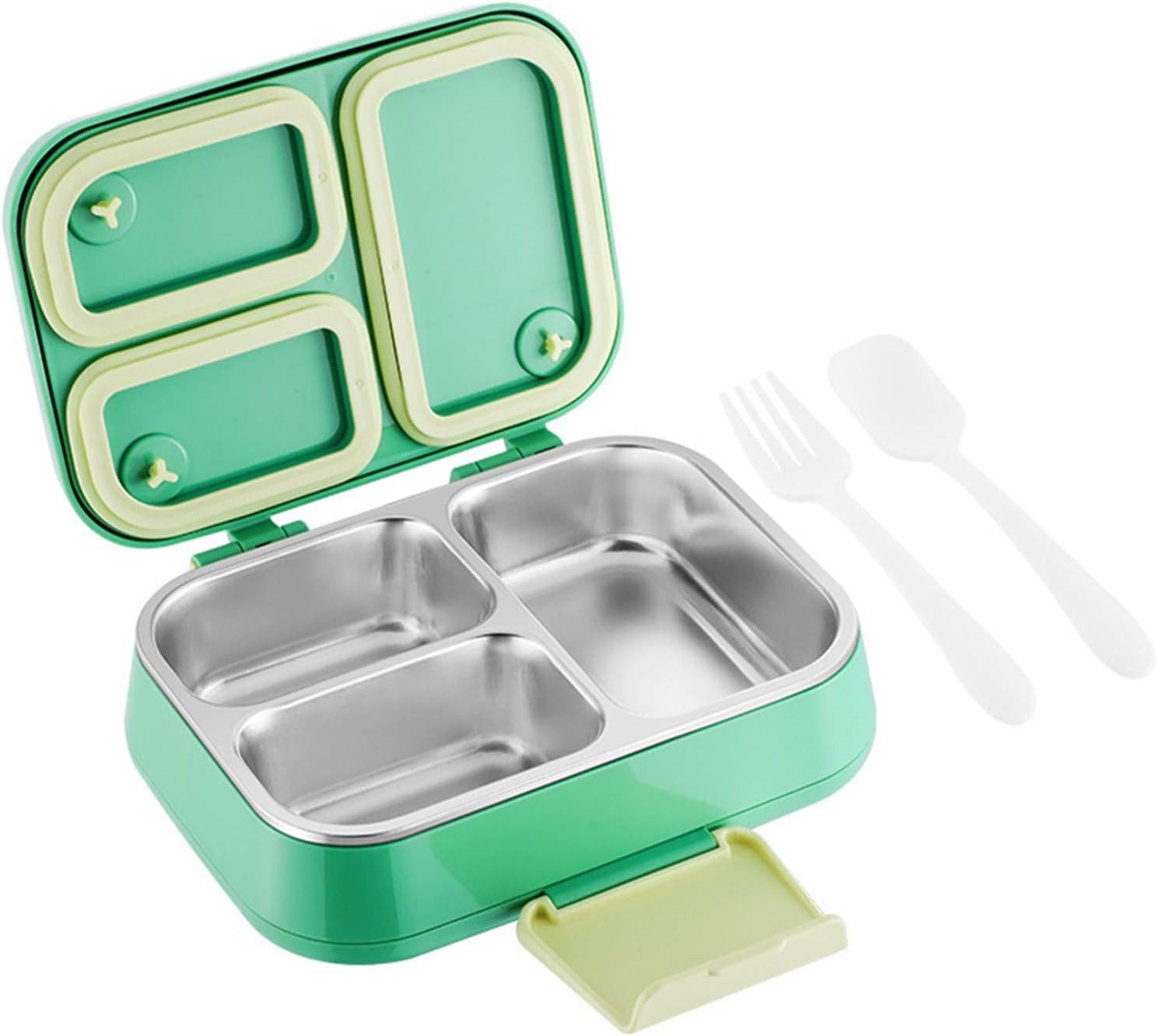 FELIXLEO Lunchbox Brotdose Edelstahl 1050ml Auslaufsicher mit 3 Fächern, (1-tlg)