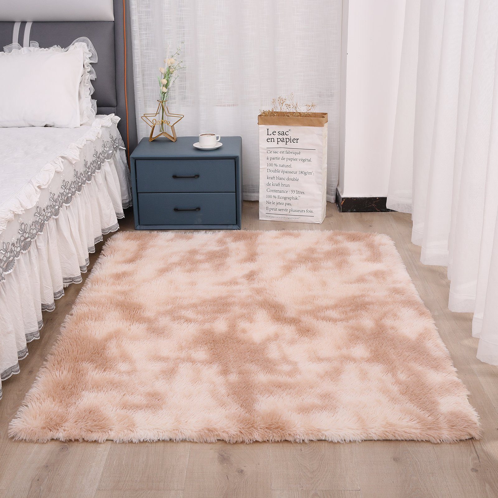 Sunicol Hochflor-Teppich Shaggy Plüsch Teppich für günstig online kaufen