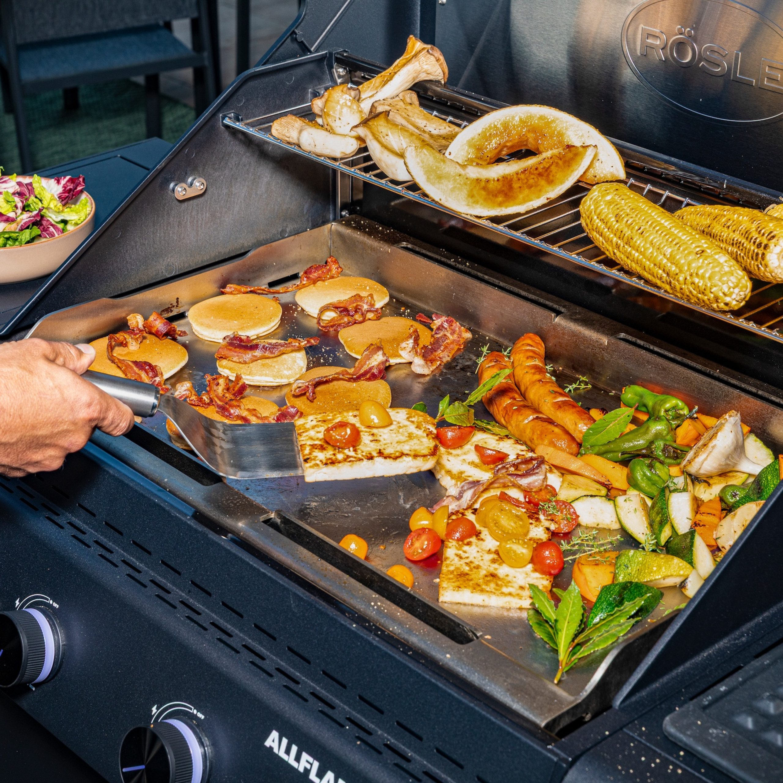 RÖSLE Gasgrill Rösle Full-Size BBQ Plancha für ALLFLAME / EPICFLAME 4 Brenner – Bild 4 von 4
