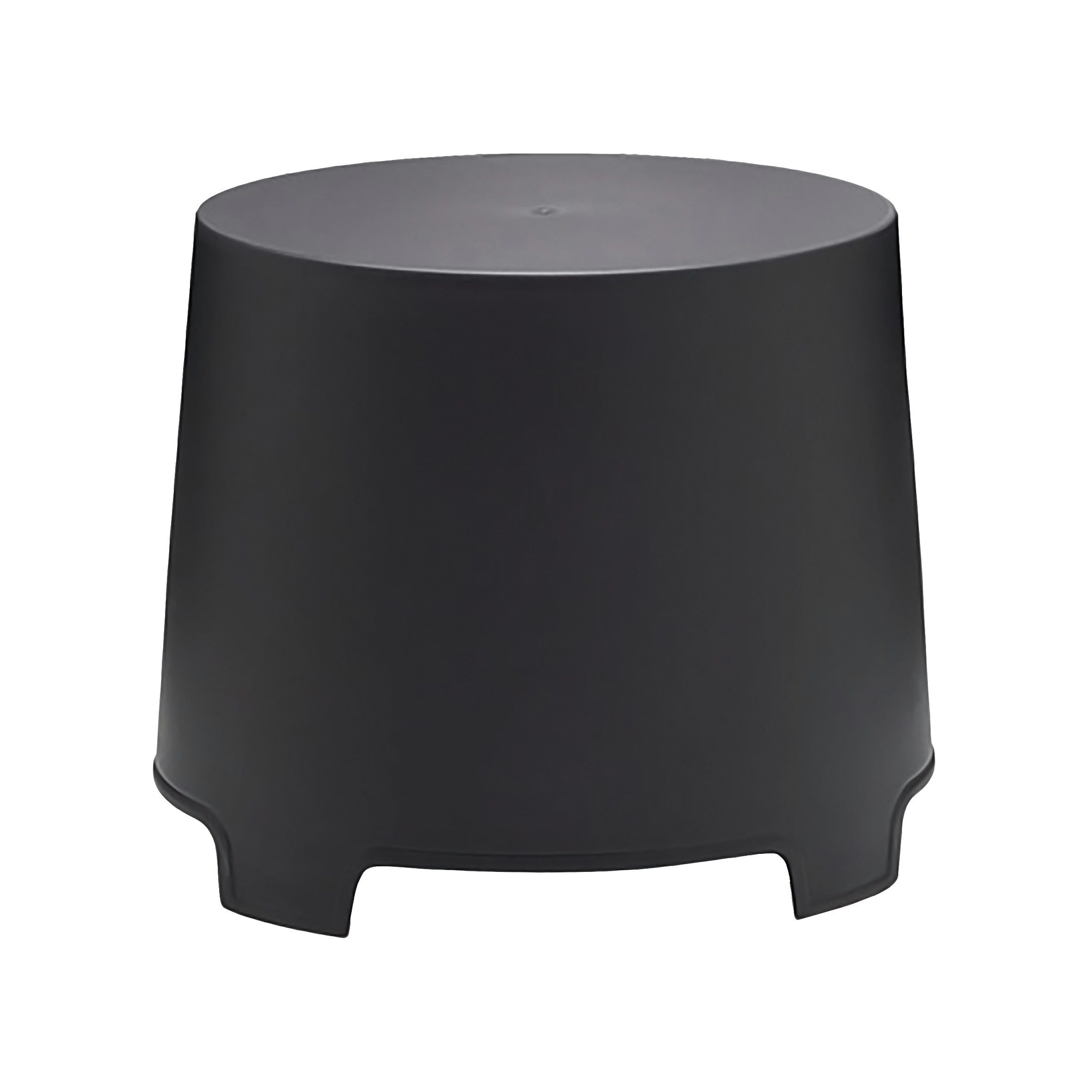 Spetebo Beistelltisch Kunststoff Gartentisch rund anthrazit - 46 x 40 cm (A günstig online kaufen