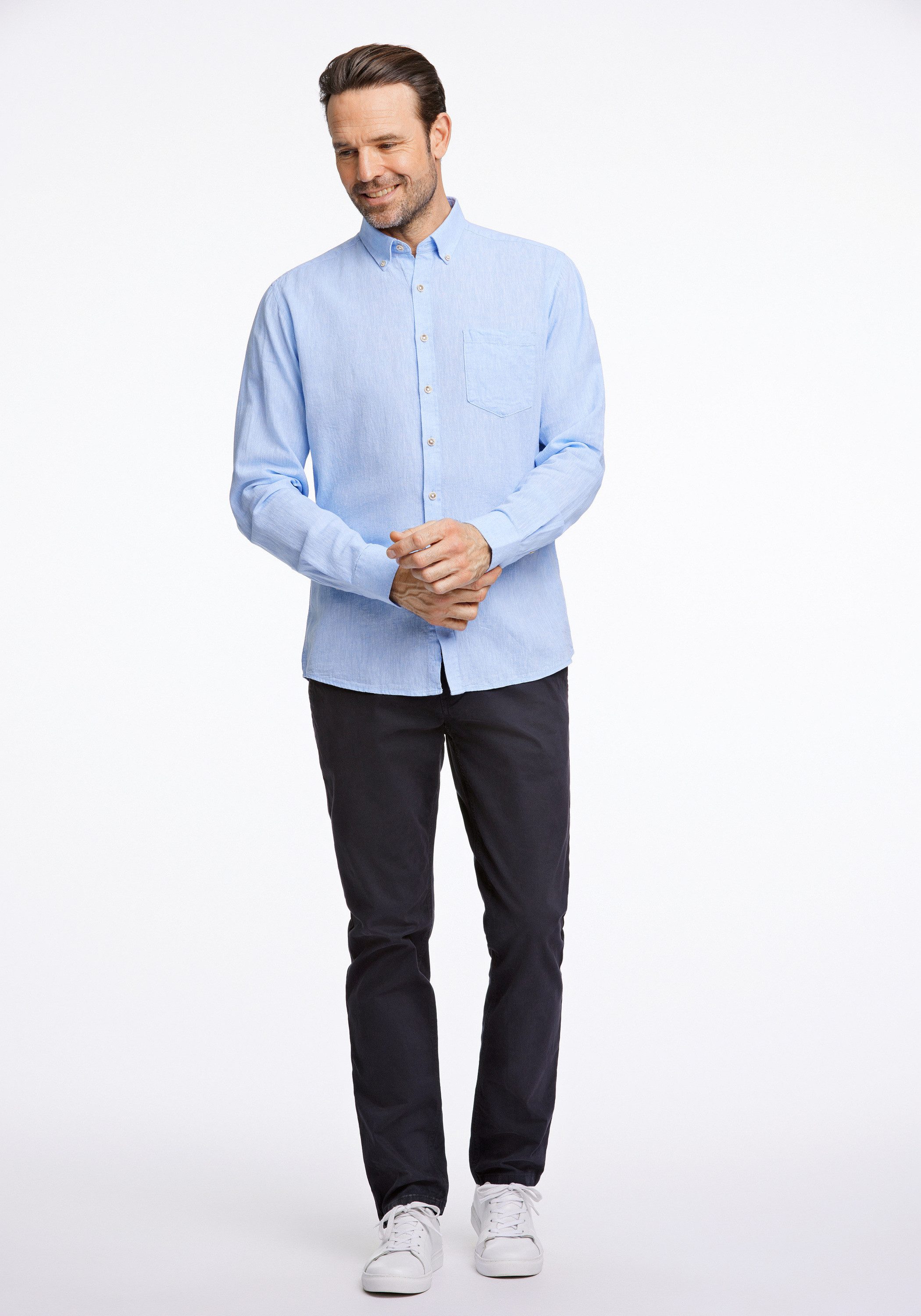 JACK’S Leinenhemd Leinenhemd (Langarm) Regular Fit