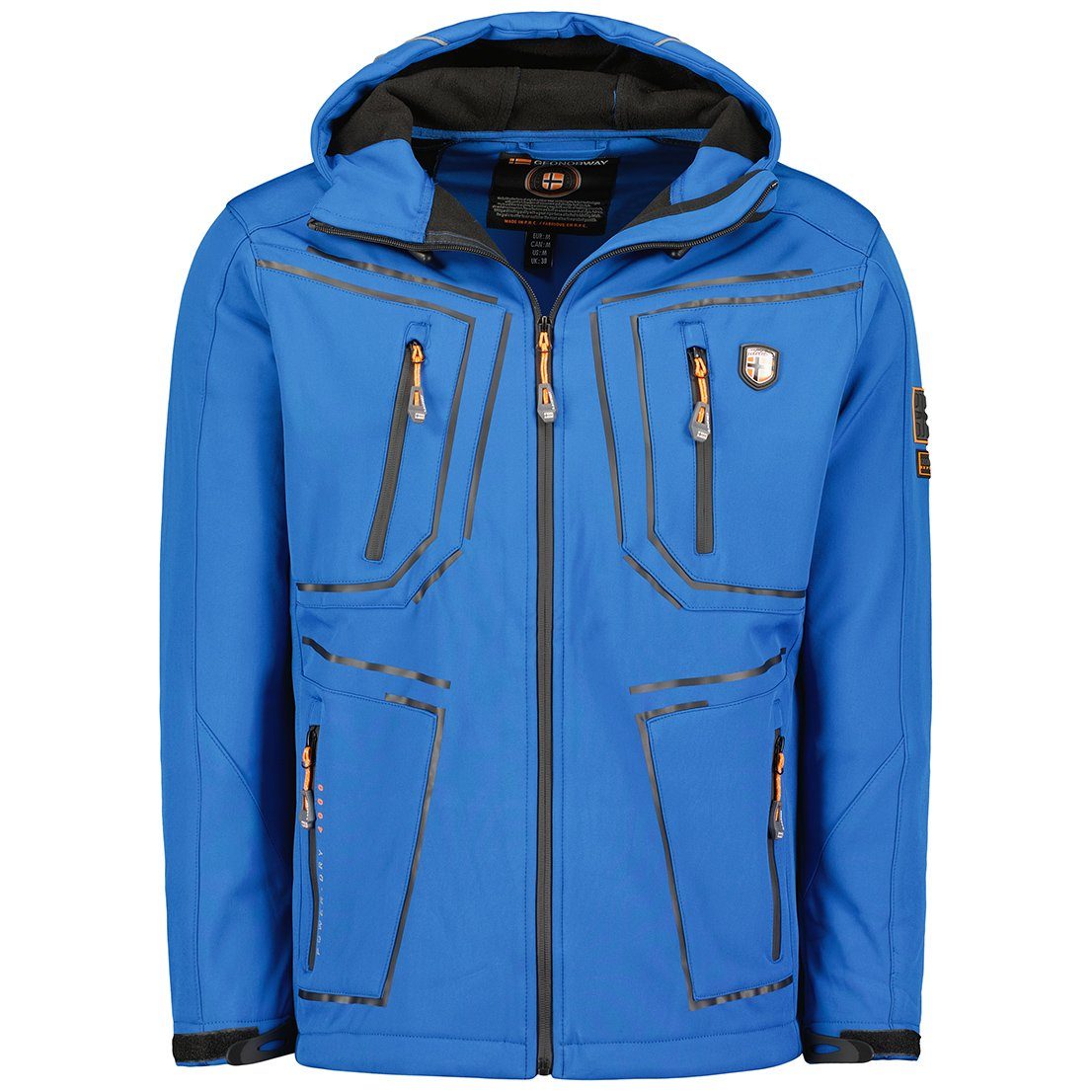 Geographical Norway Softshelljacke Topere (Herbst jacke, 1-St., Übergangs jacket, Regen) Mit kapuze