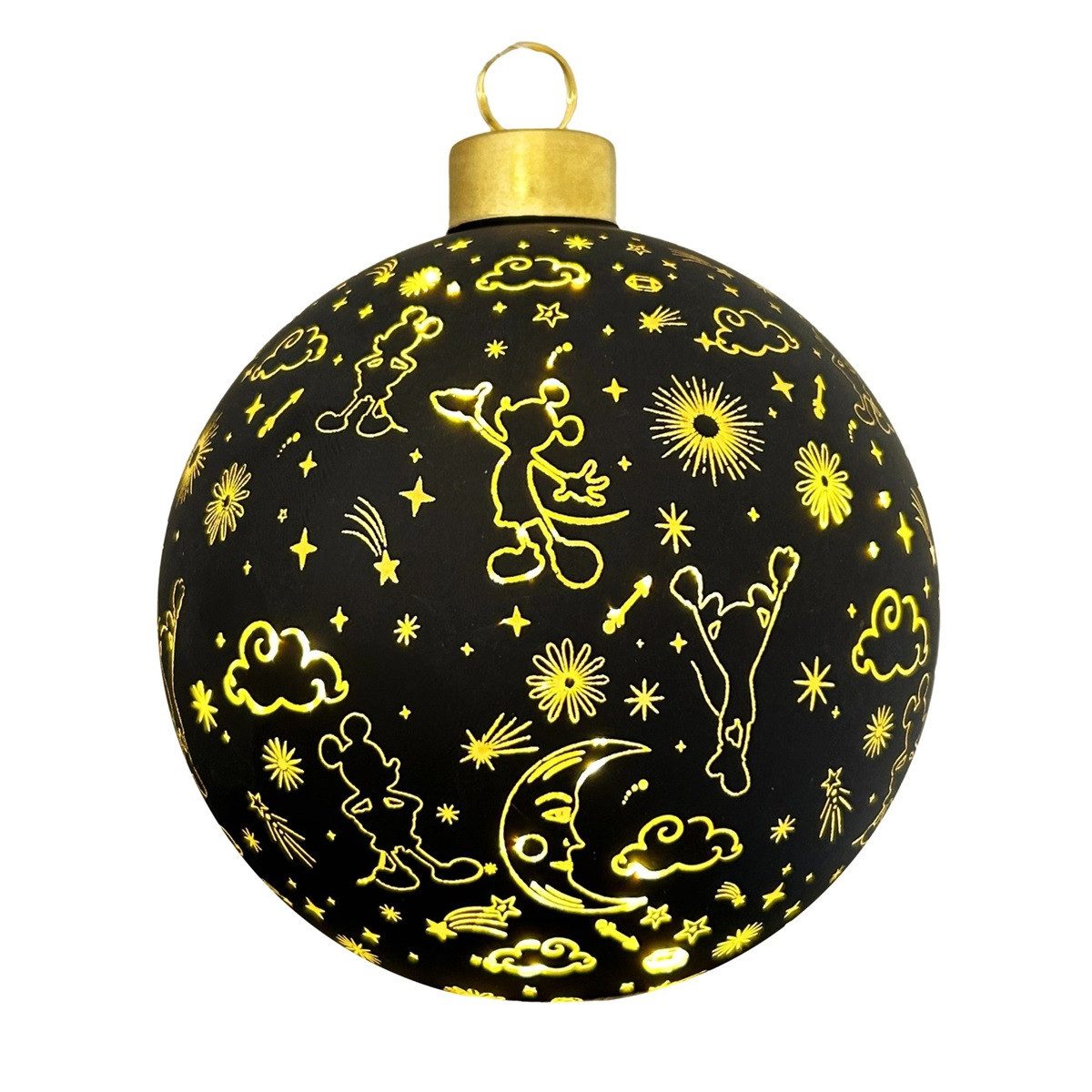 Disney LED Dekolicht Mickey Mouse Weihnachtskugel 10 cm beleuchtet Weihnachtsschmuck, LED fest integriert