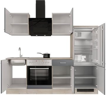 Flex-Well Küche Morena, mit E-Geräten, Breite 220 cm, in vielen Farbvarianten erhältlich