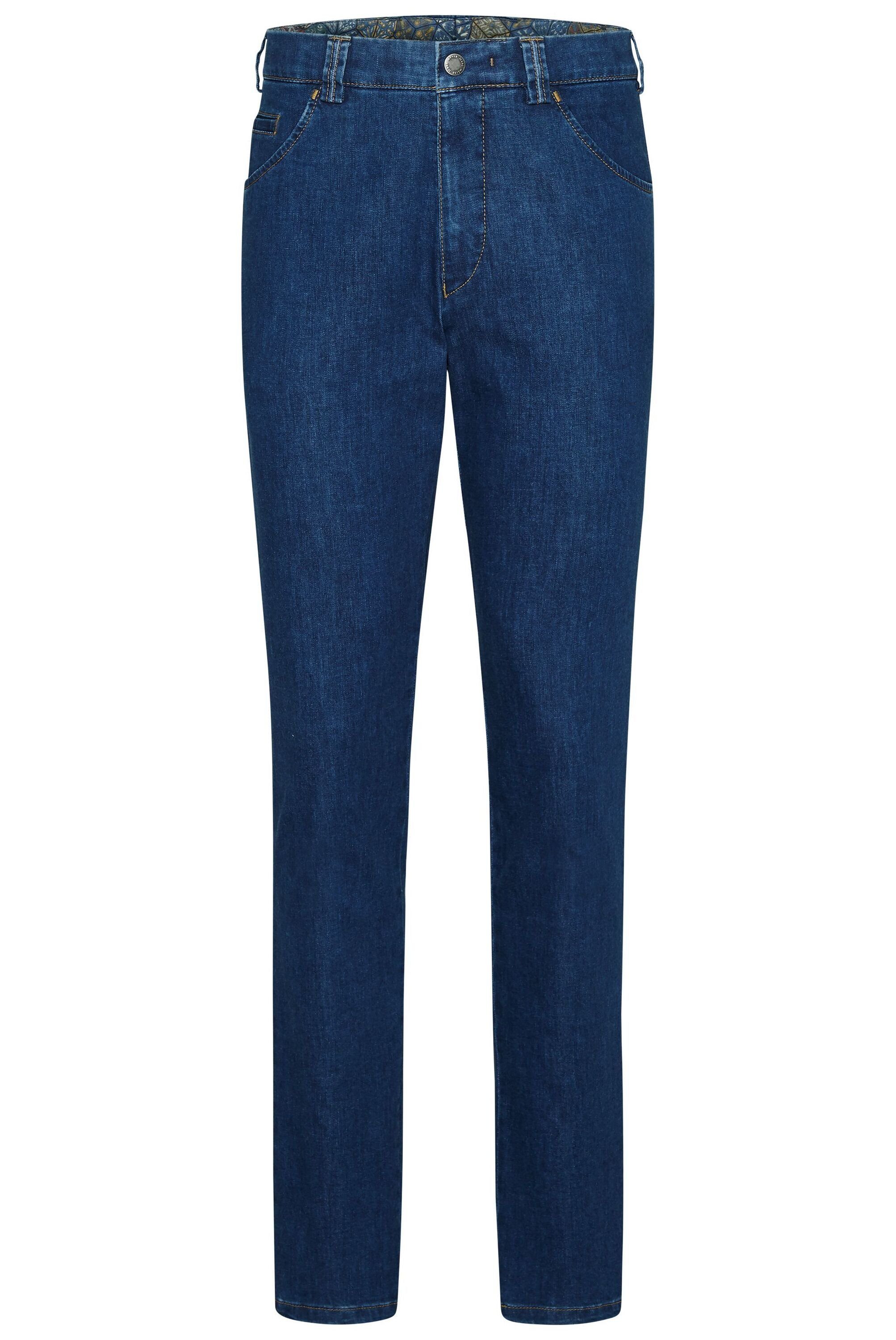MEYER 5-Pocket-Jeans Dublin Denim Swingpocket mit Blue-Stone Coolmax