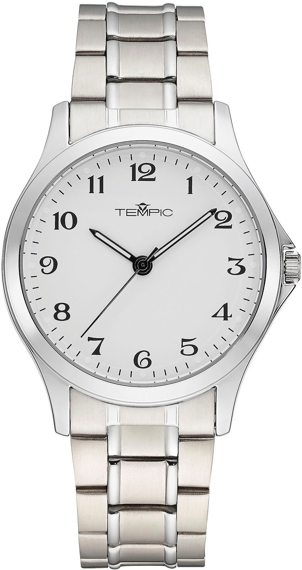Tempic Quarzuhr, Armbanduhr, Herrenuhr, analog, Edelstahlarmband günstig online kaufen